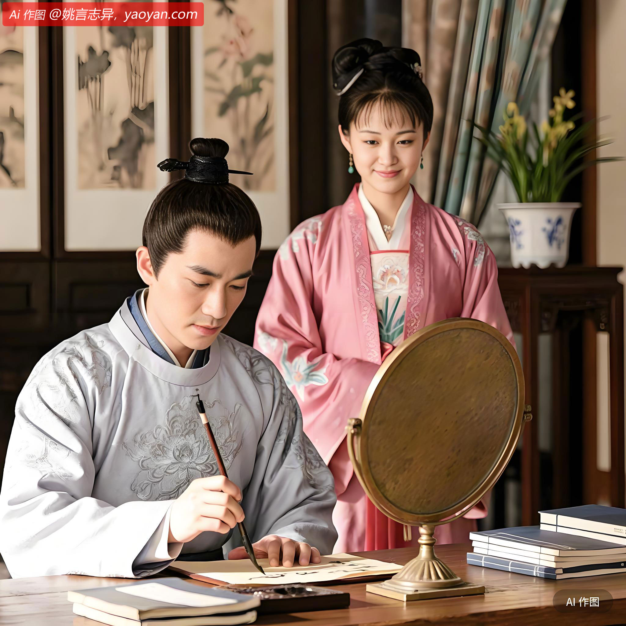 其实，我只能在镜子中看见凤仙。