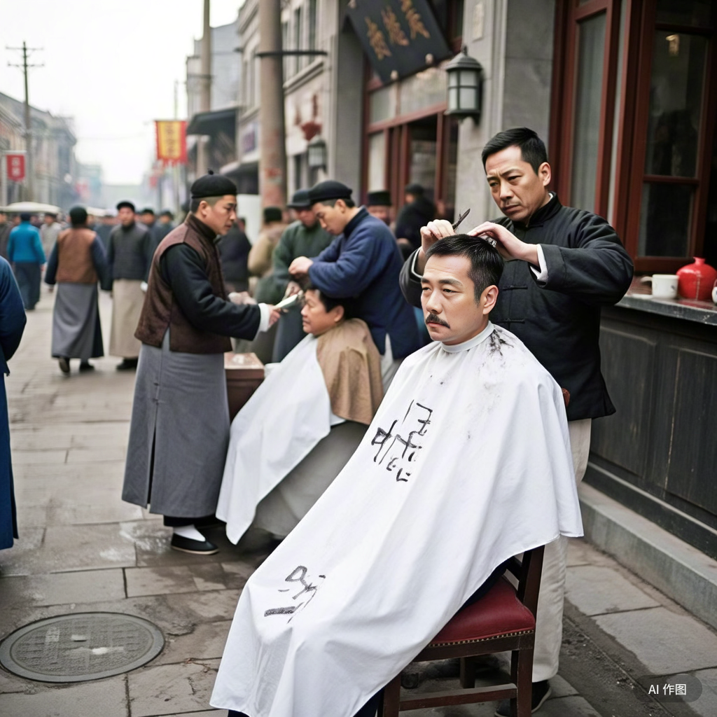 下午往廊房头条劝业场理发