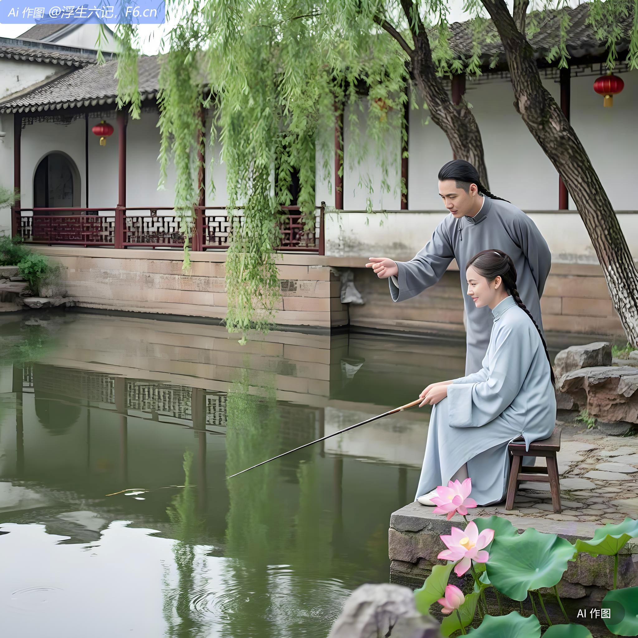 夏天，与芸娘在仓米巷张士诚旧宅