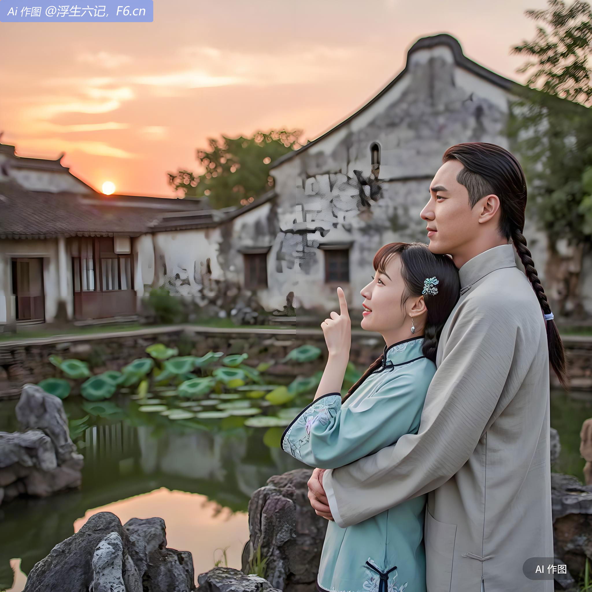 夏天，与芸娘在仓米巷张士诚旧宅