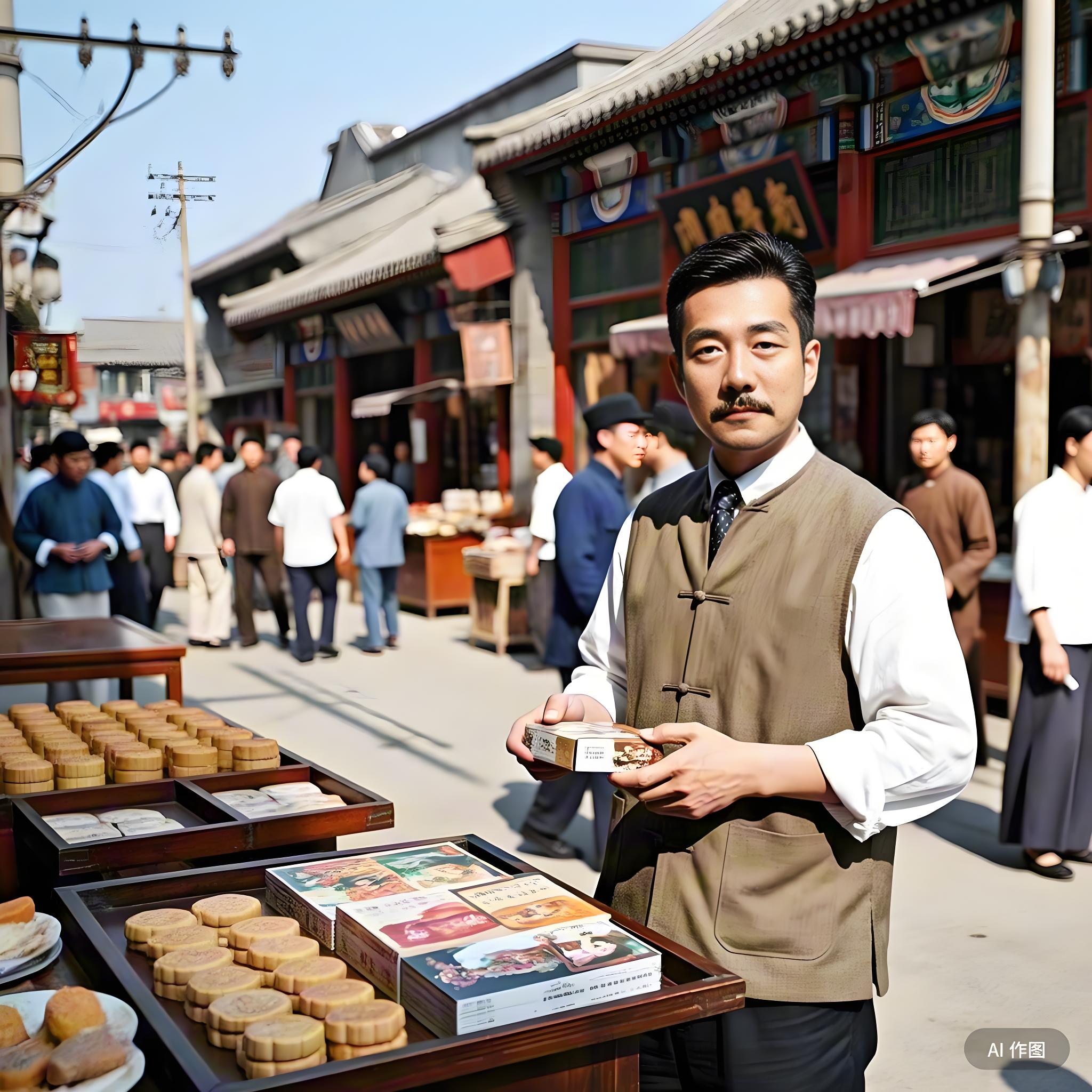 下午往临记洋行购领结及饼饵
