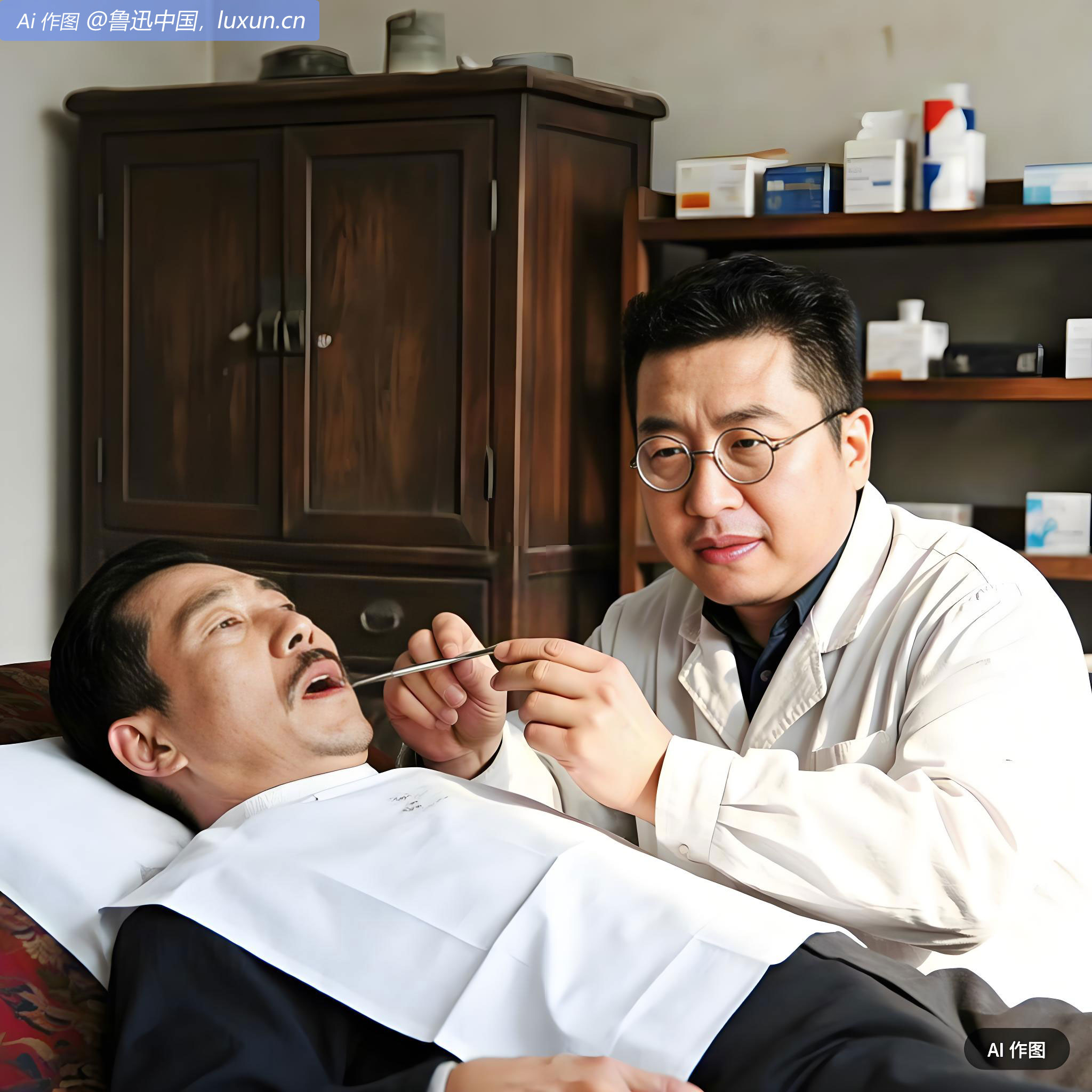 午后赴王府井牙医徐景文处治牙疾，约定补齿四枚