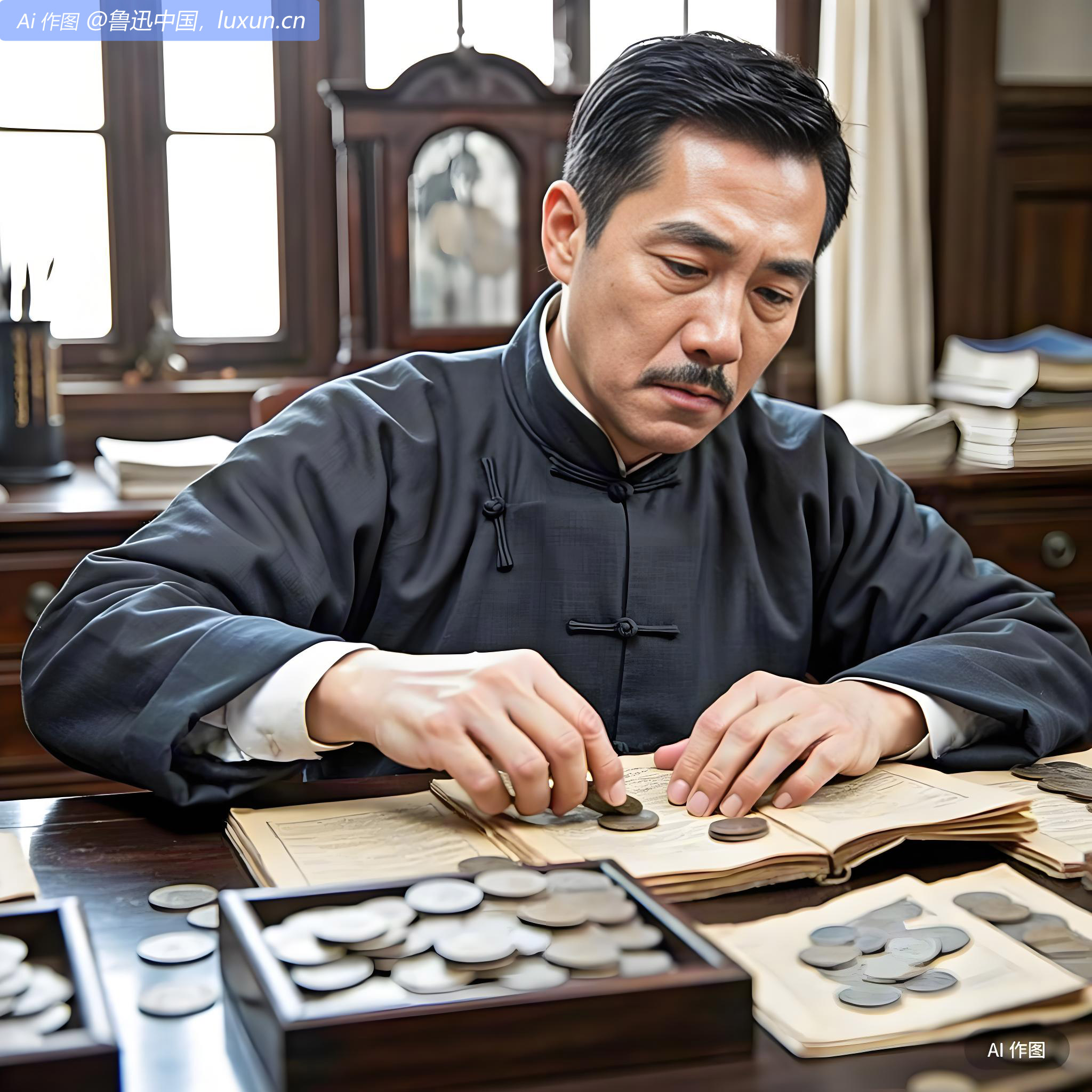 午后收本月俸二百十六元，仍实发九成也。