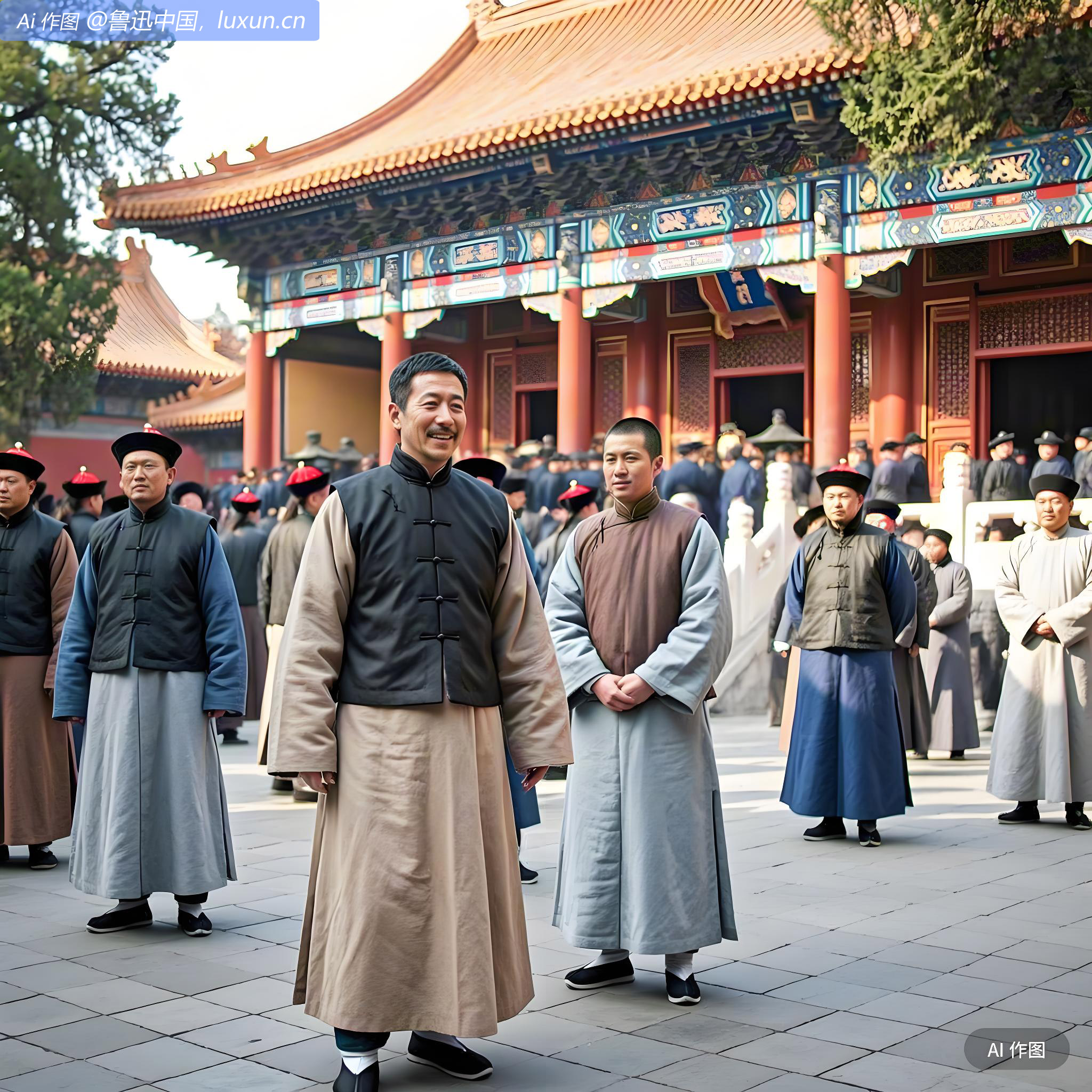 孔教会中人举行丁祭也，其举止颇荒陋可悼叹
