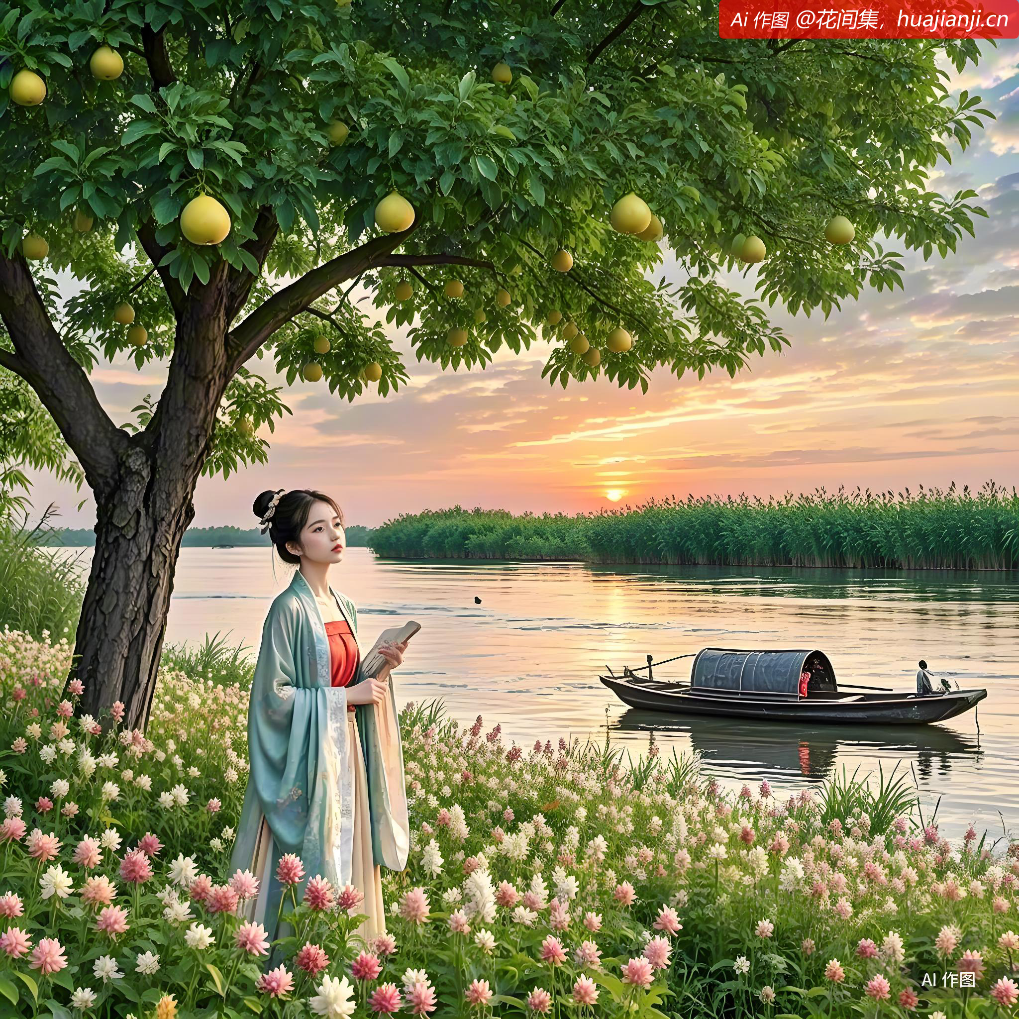 蓼岸风多橘柚香。江边一望楚天长。