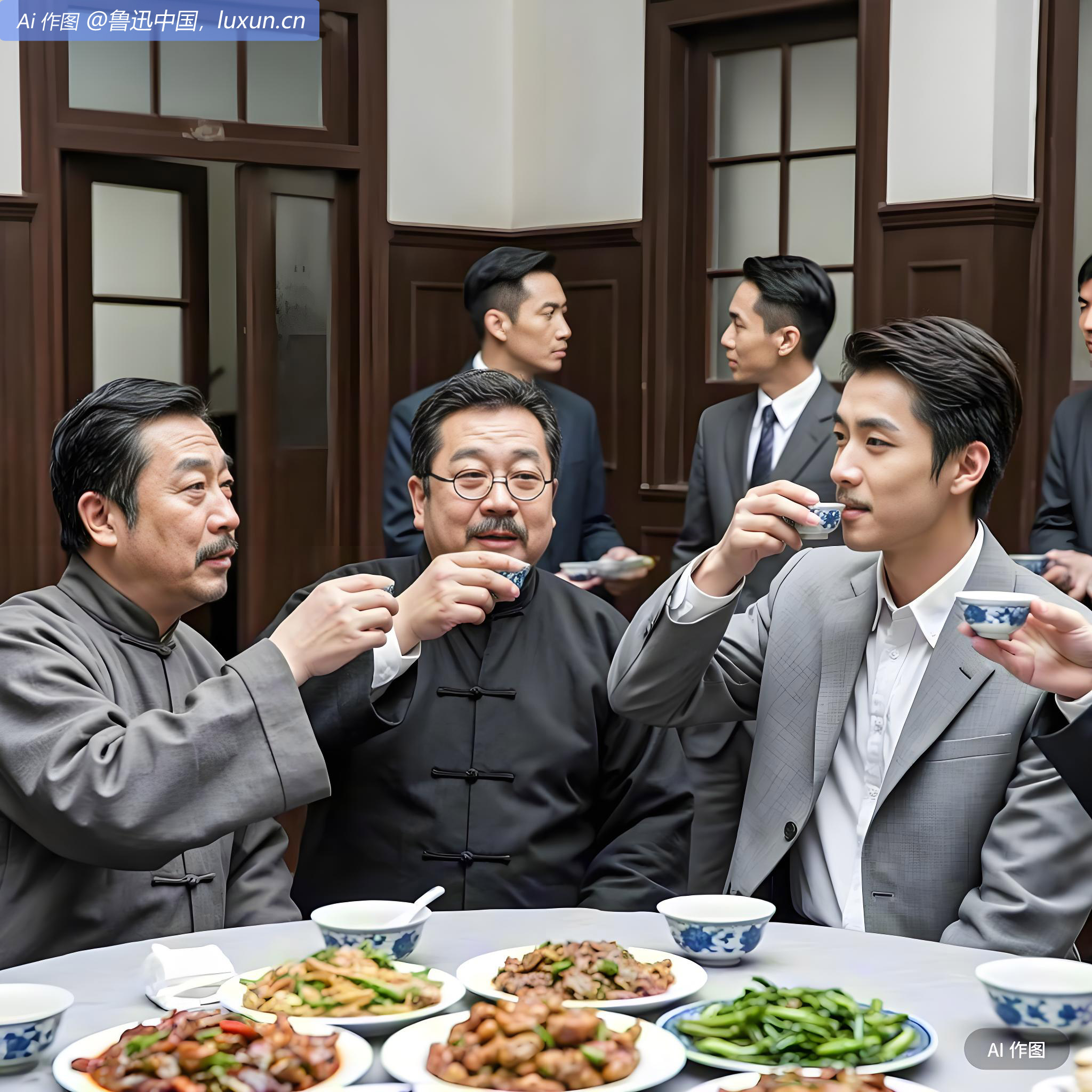 晚夏司长治酒着在部招饮