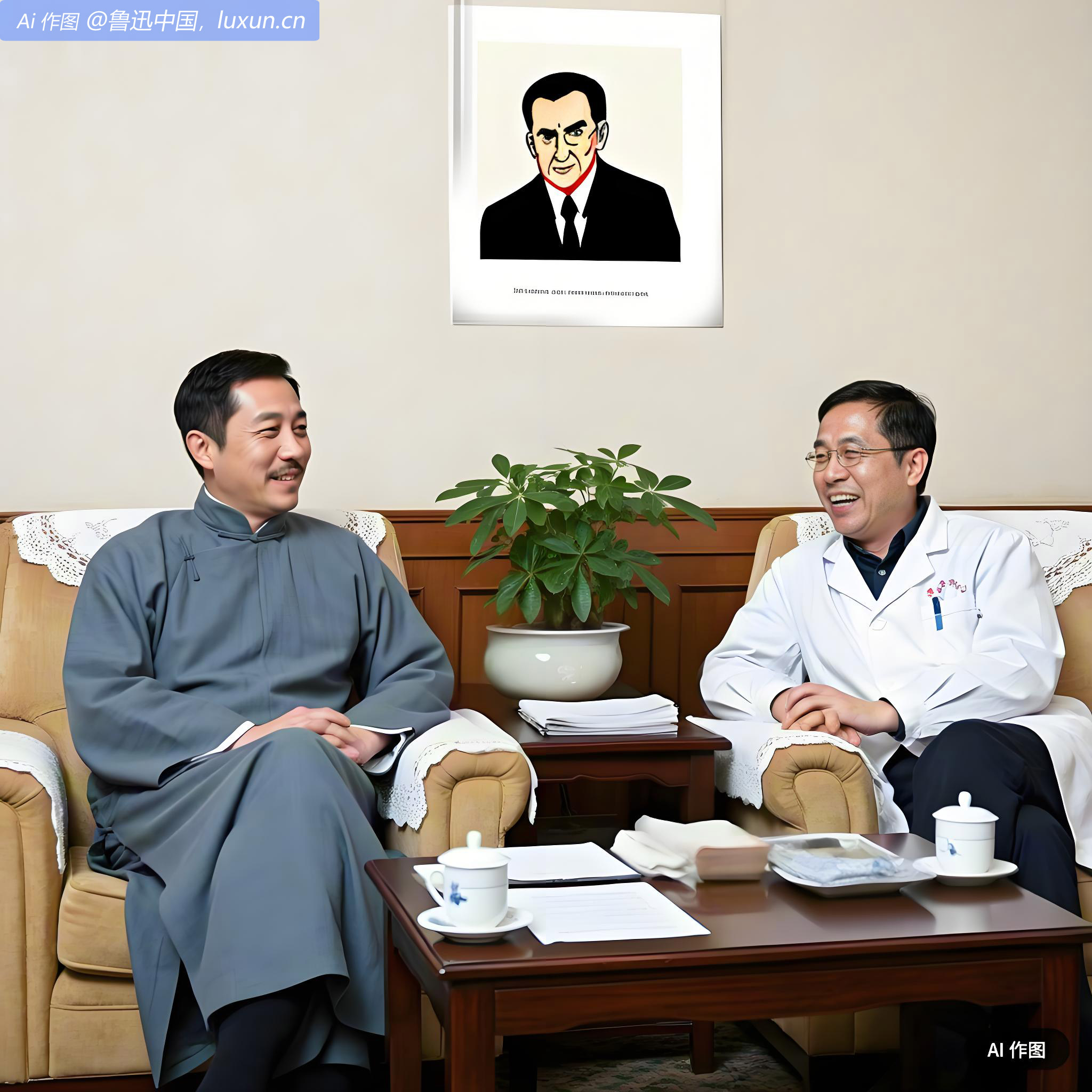 午后往城南医院访毛漱泉。