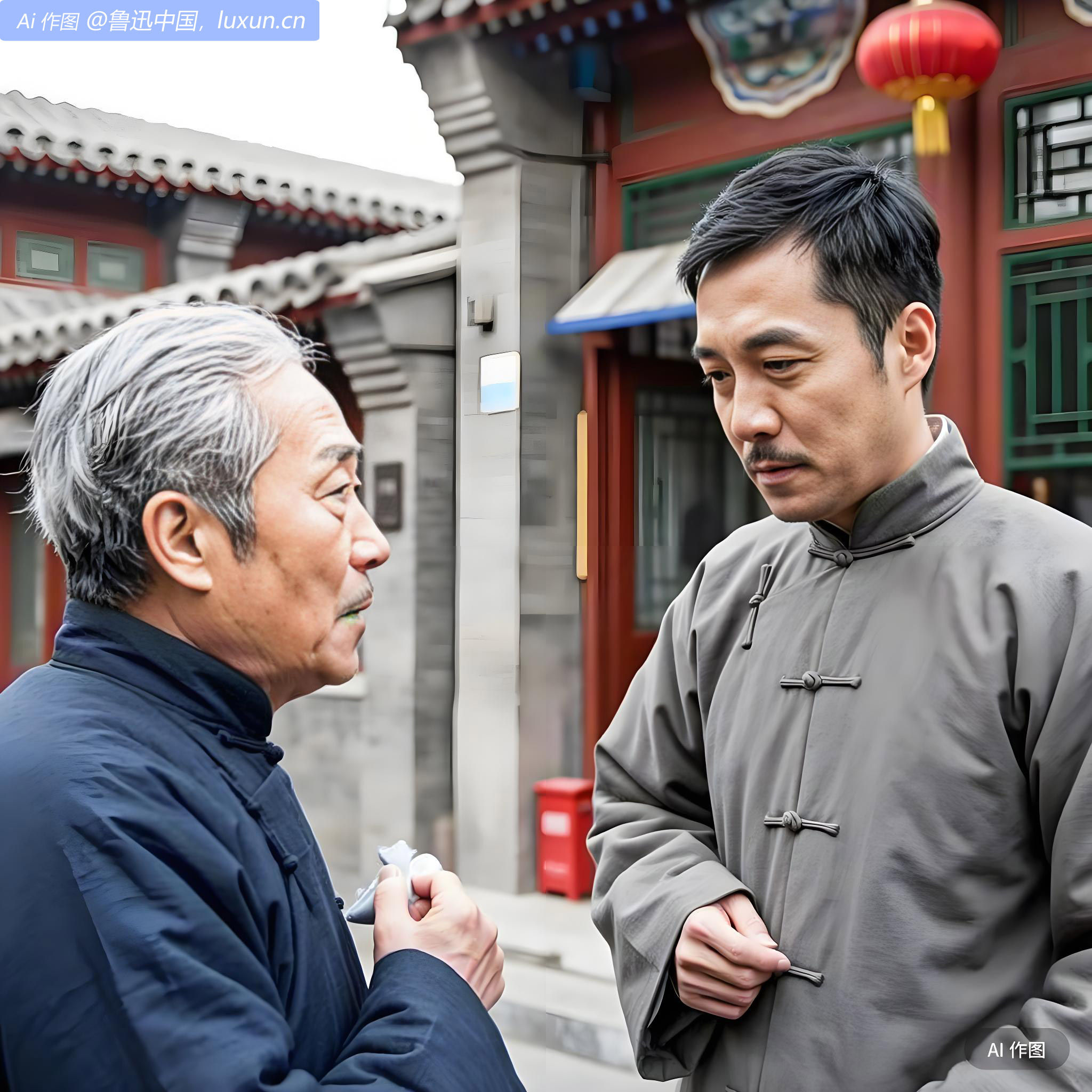 午后至新帘子胡同访小舅父，坐约半时出