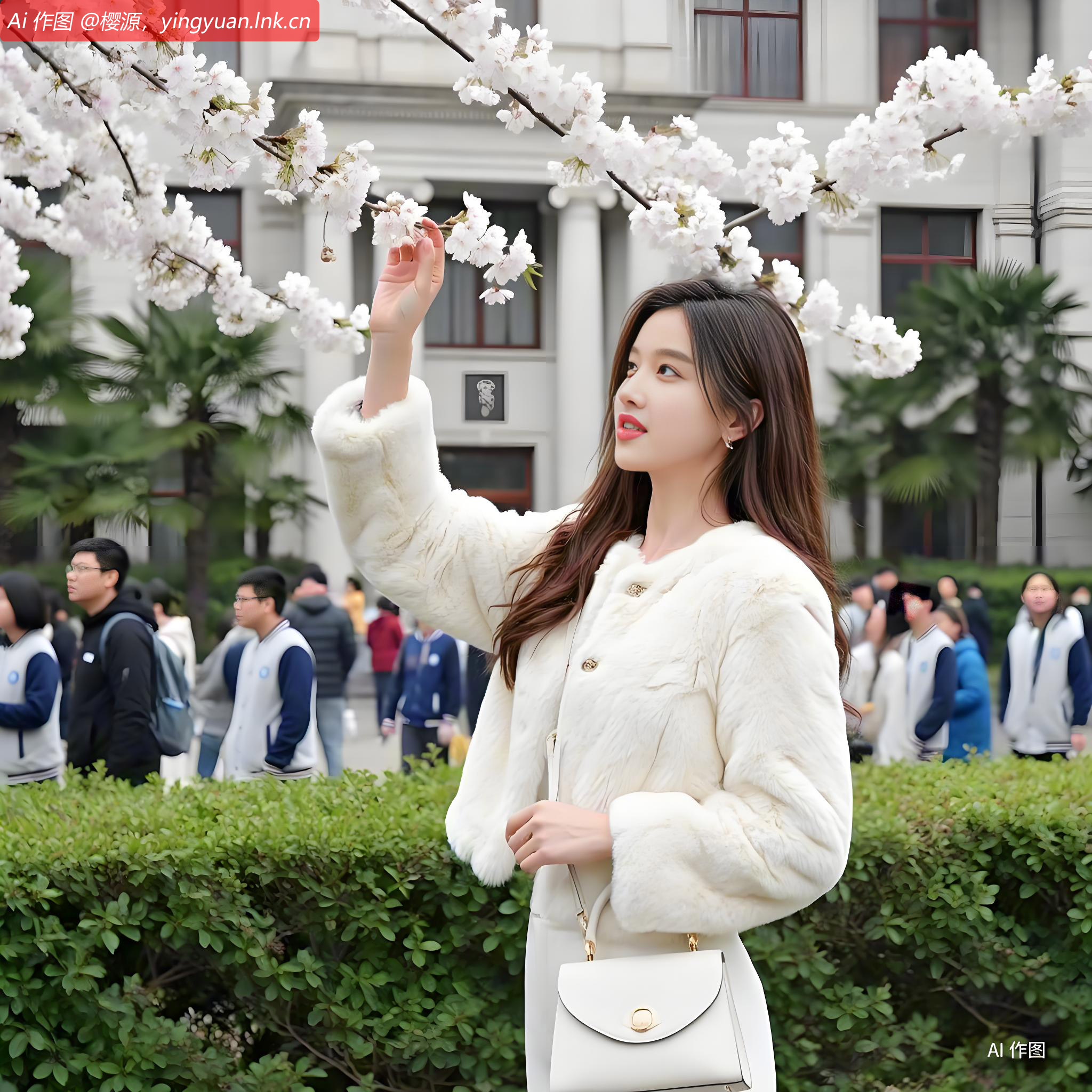 武汉大学的樱花陆续进入盛花期