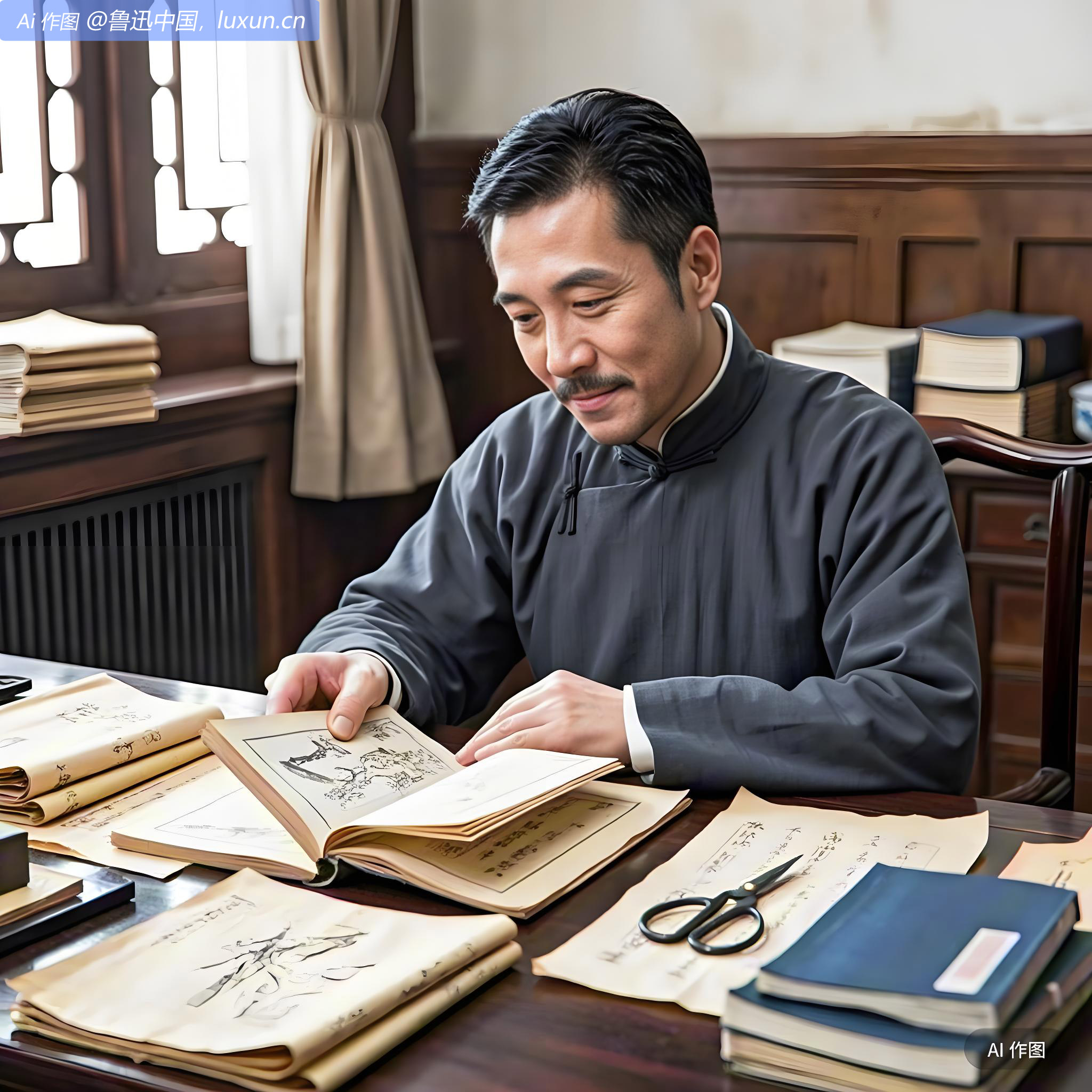 得西泠印社所寄《越画见十一日闻》一部三册