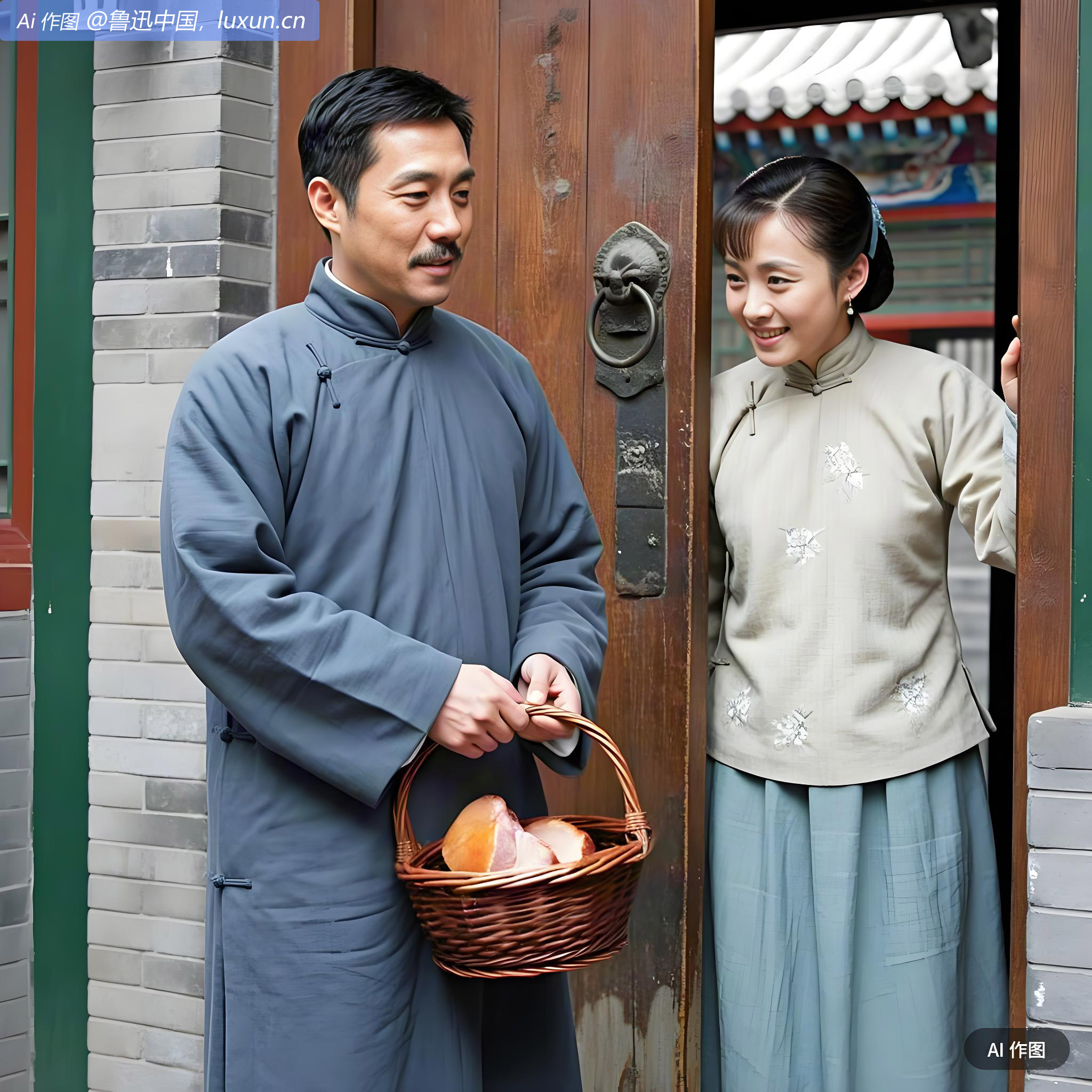 访季上不值，留火腿二方，一转赠寿山。