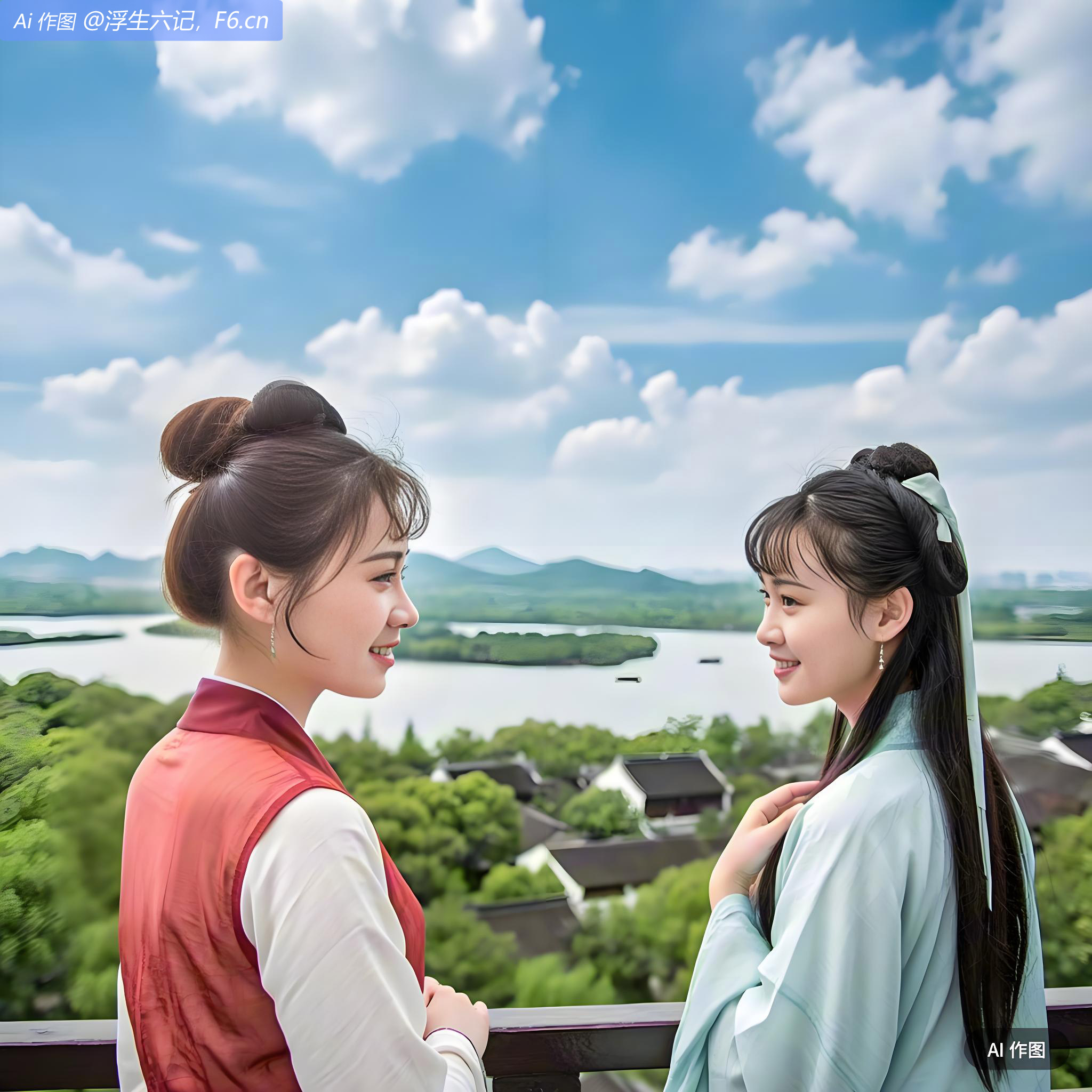 欢同旧识，携手登山，备览名胜。芸独爱千顷云高旷