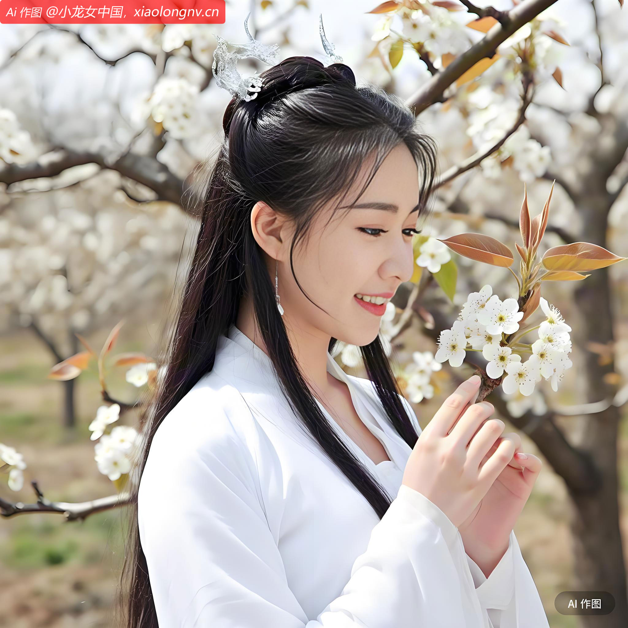 今天是我的生日，我和过儿在第30届砀山梨花节！