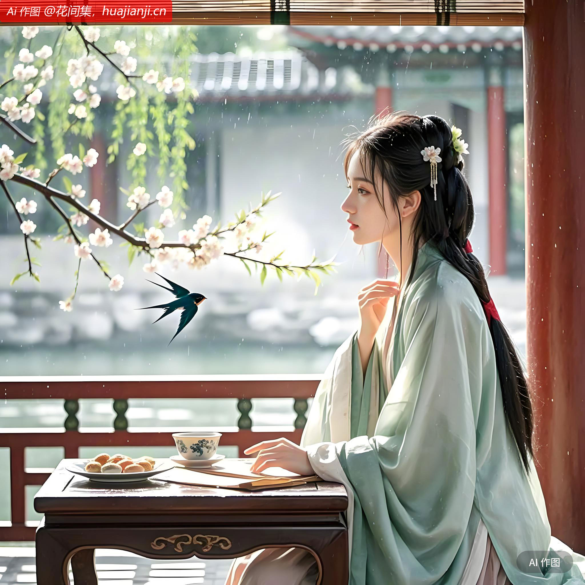 红杏开时，一霎清明雨。