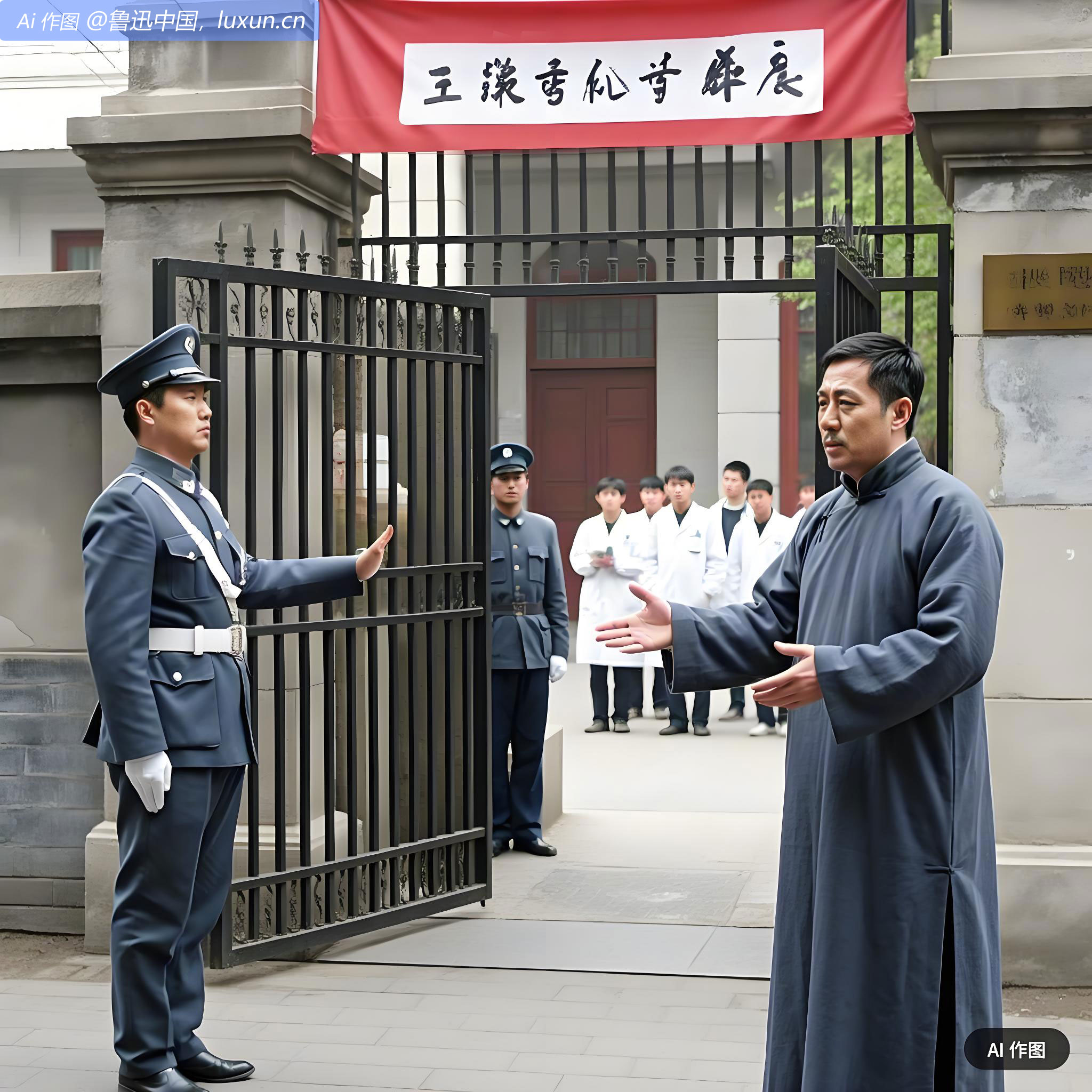 医学专门学校三年记念，下午往观不得入