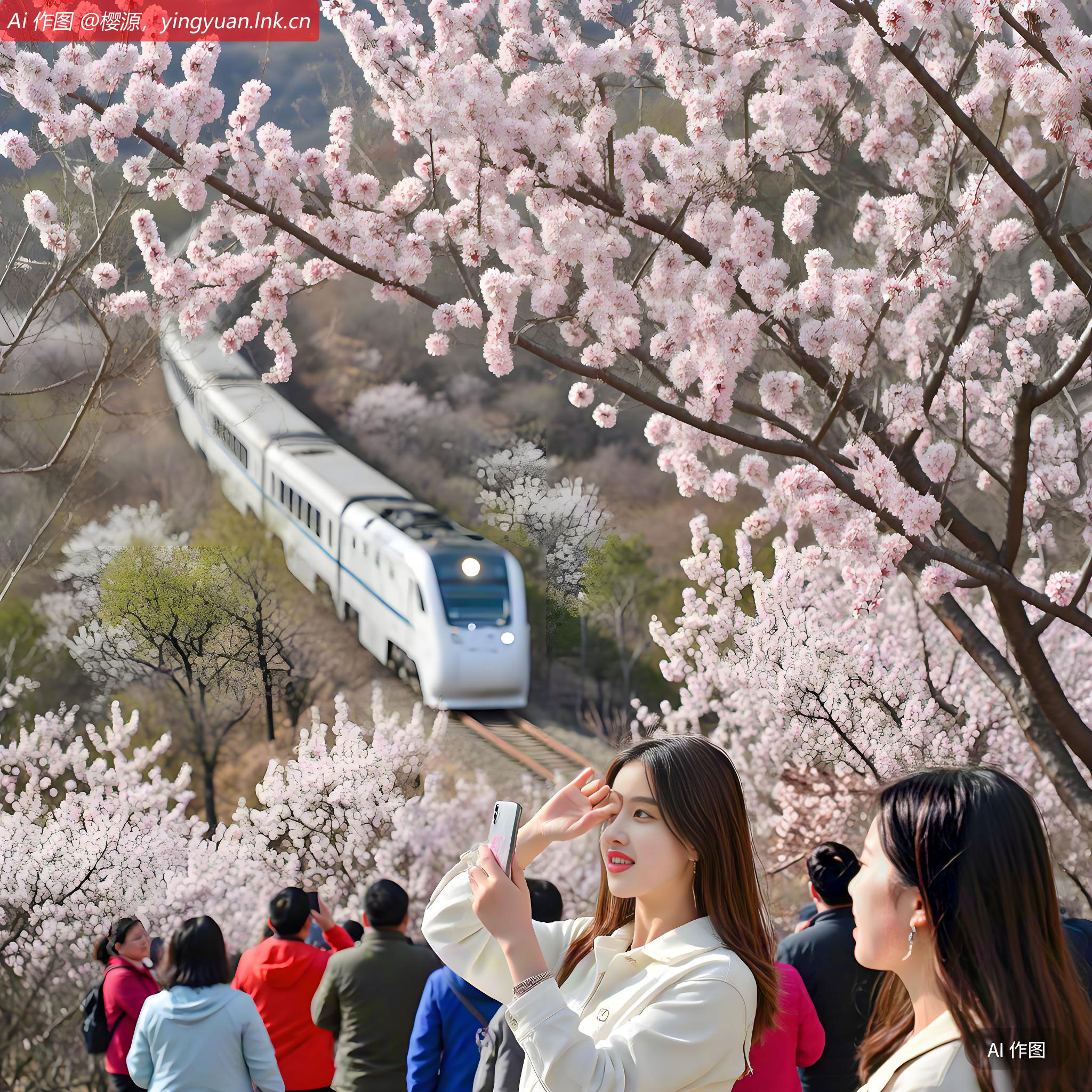 居庸关长城迎来了最美时刻，漫山遍野的花朵竞相绽放