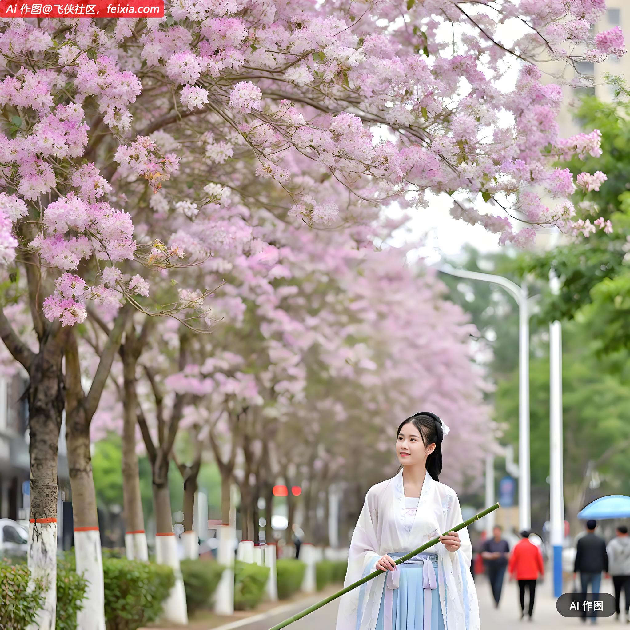 柳州市30万株洋紫荆已是盛花期，黄帮主到柳州了。