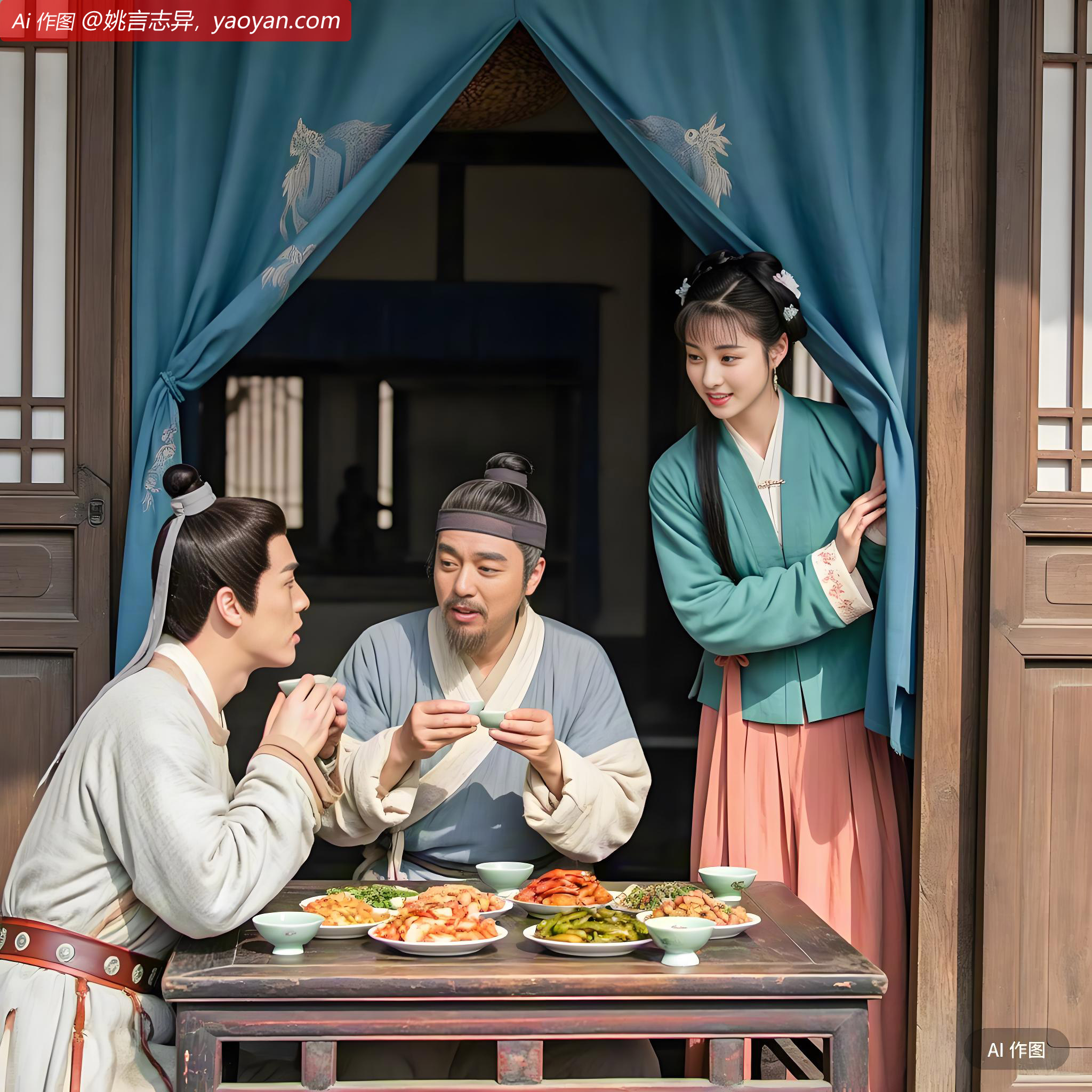 湘裙在门边就搭话了：“我可不想嫁给那个种田的黑牛！”