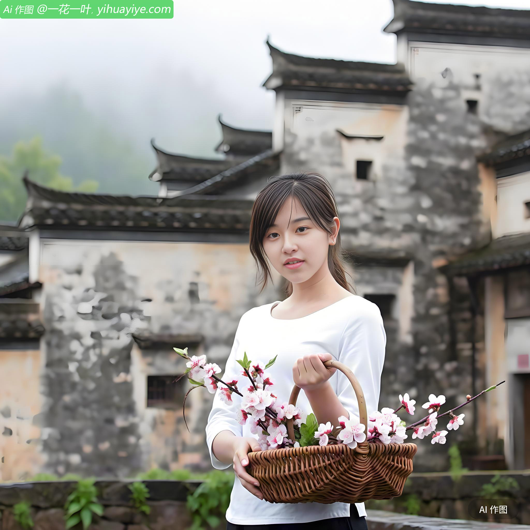 小楼一夜听春雨，深巷明朝卖杏花。