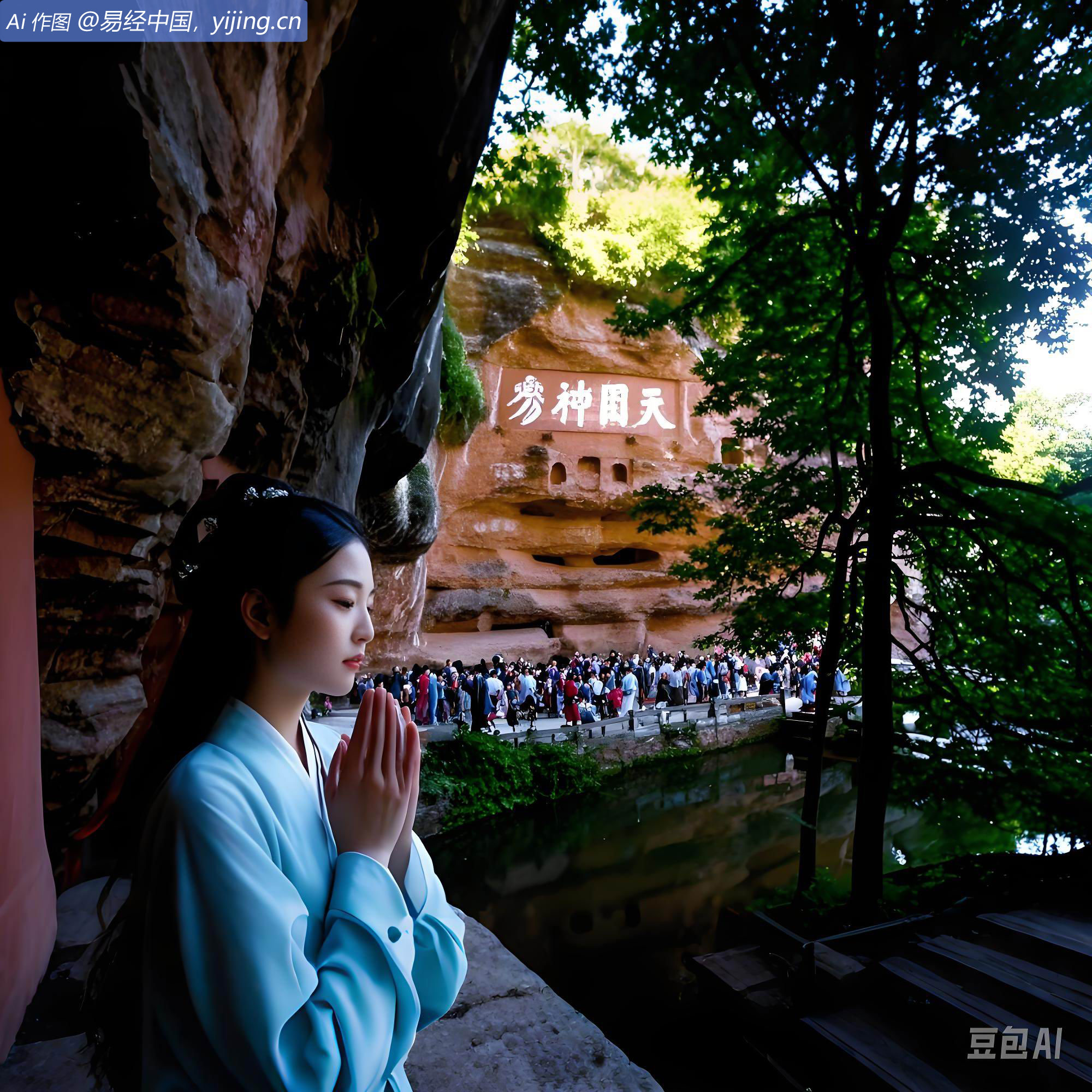 在安徽齐云山打卡“复古游齐云”活动