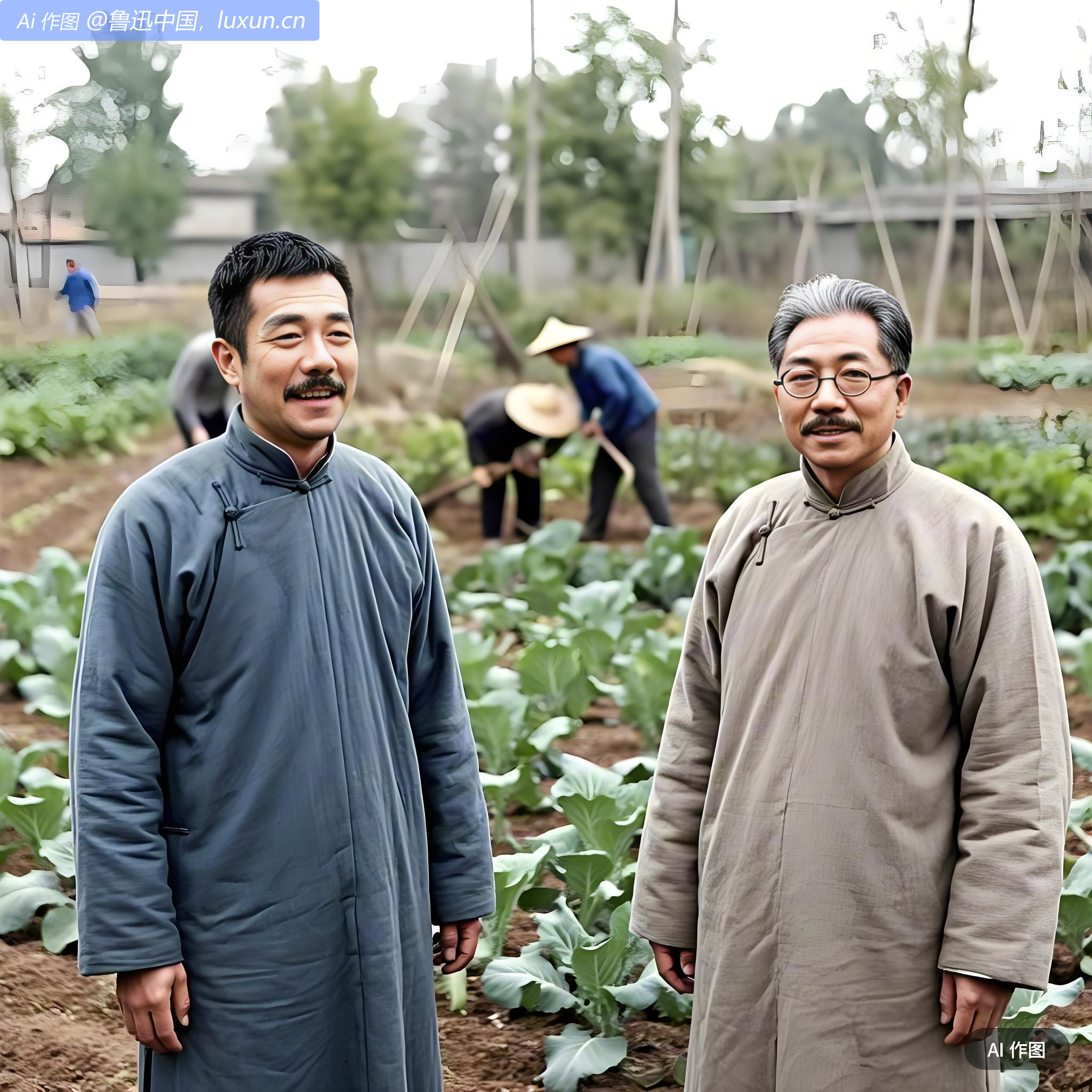 上午得铭伯先生束，午后同游农事试验场