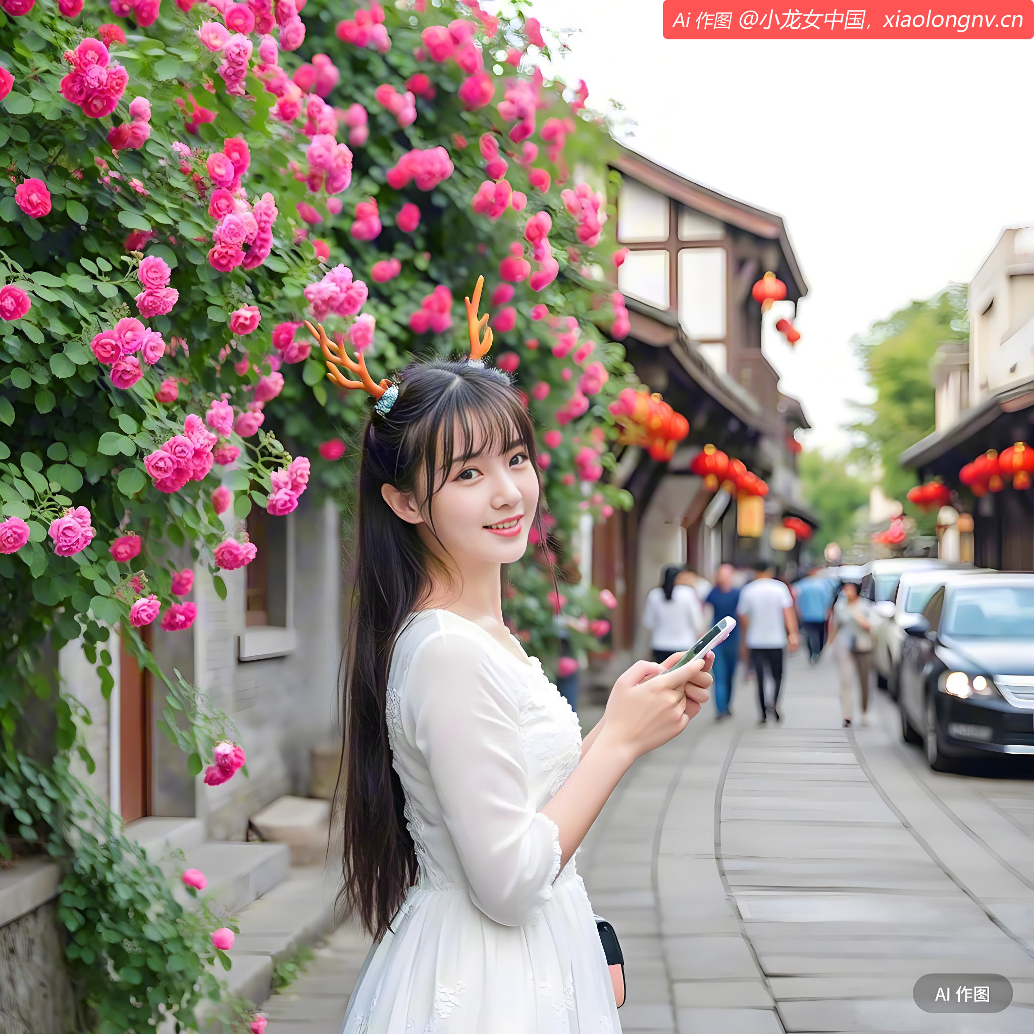 扬州广陵古城仁丰里花开似锦