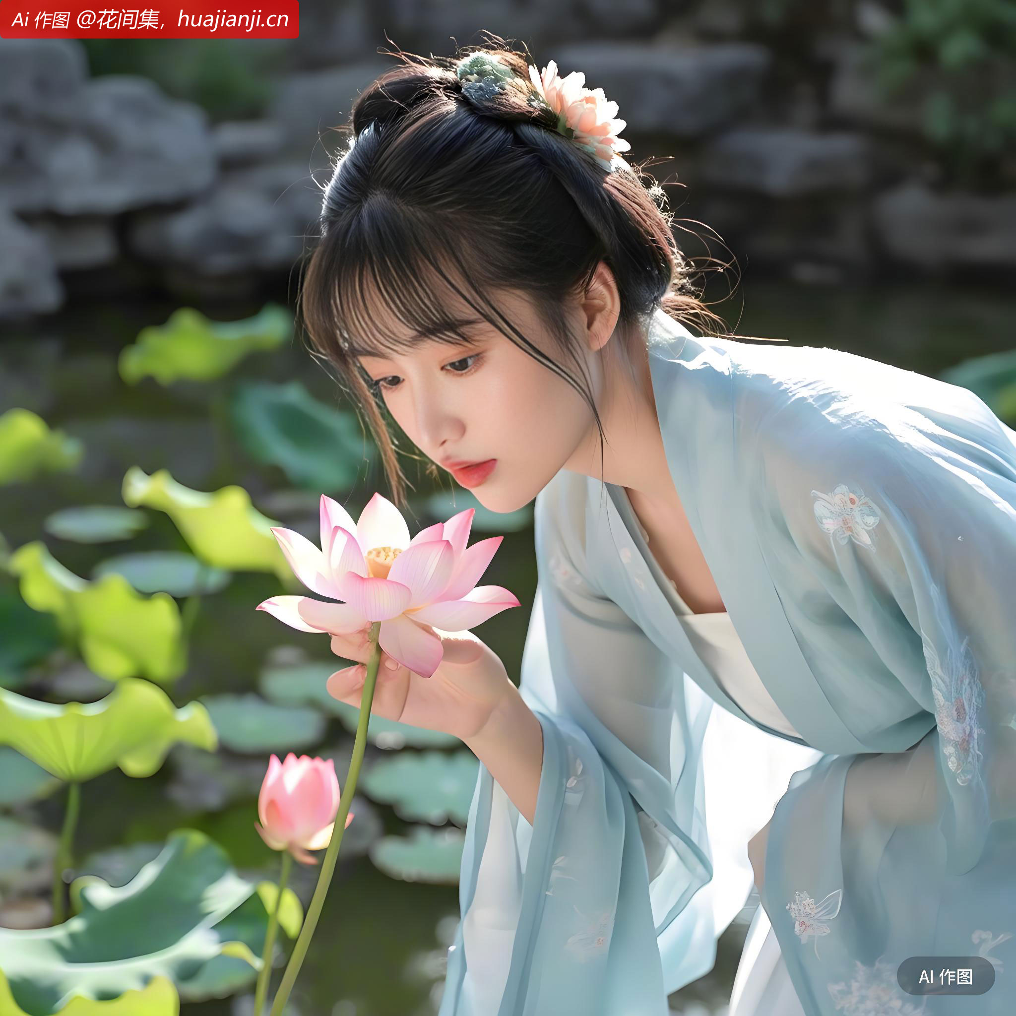 绿荷相倚满池塘。露清枕簟藕花香，恨悠扬。