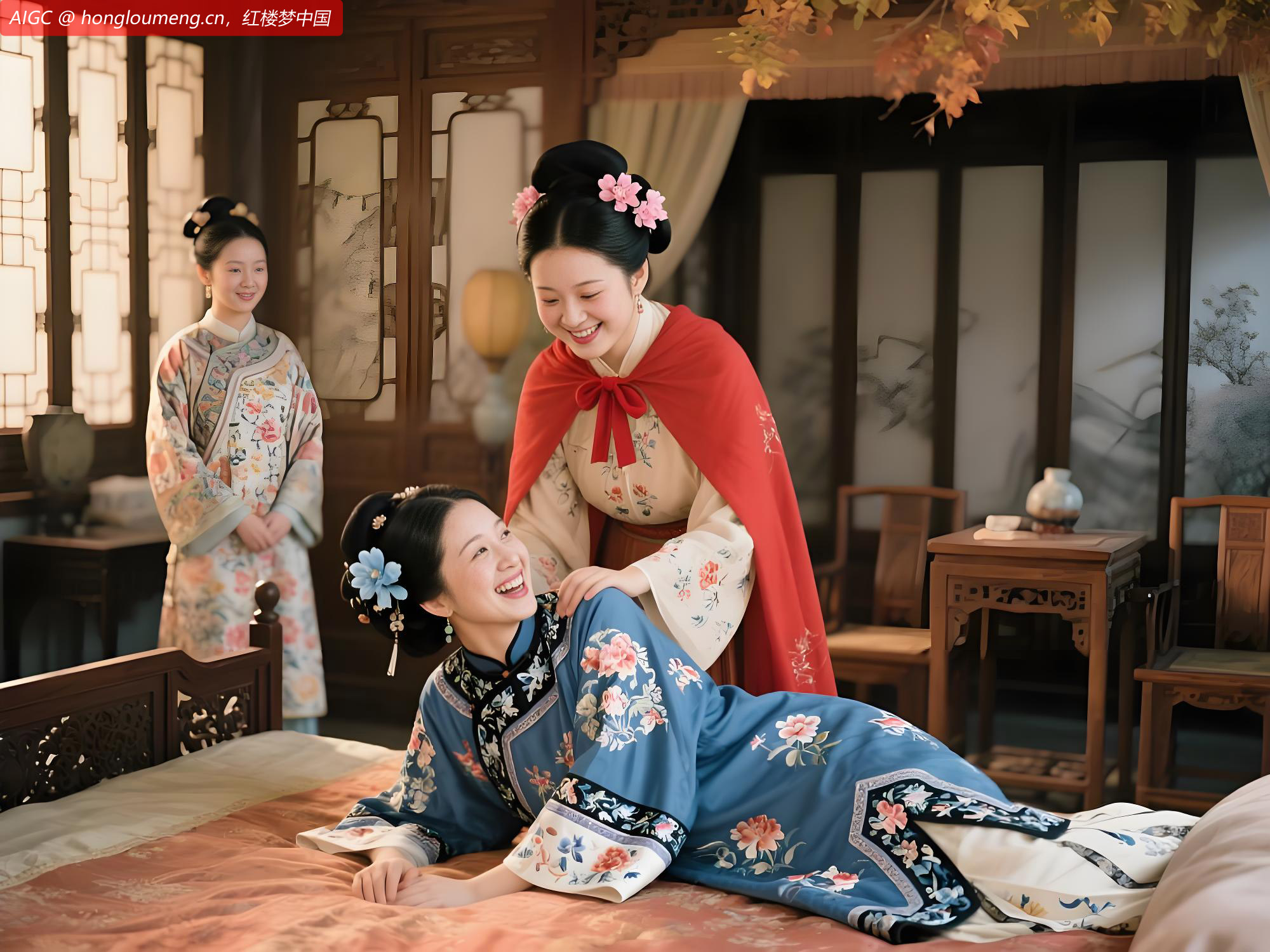 黛玉笑着，忙央告道：好姐姐！饶了我罢！