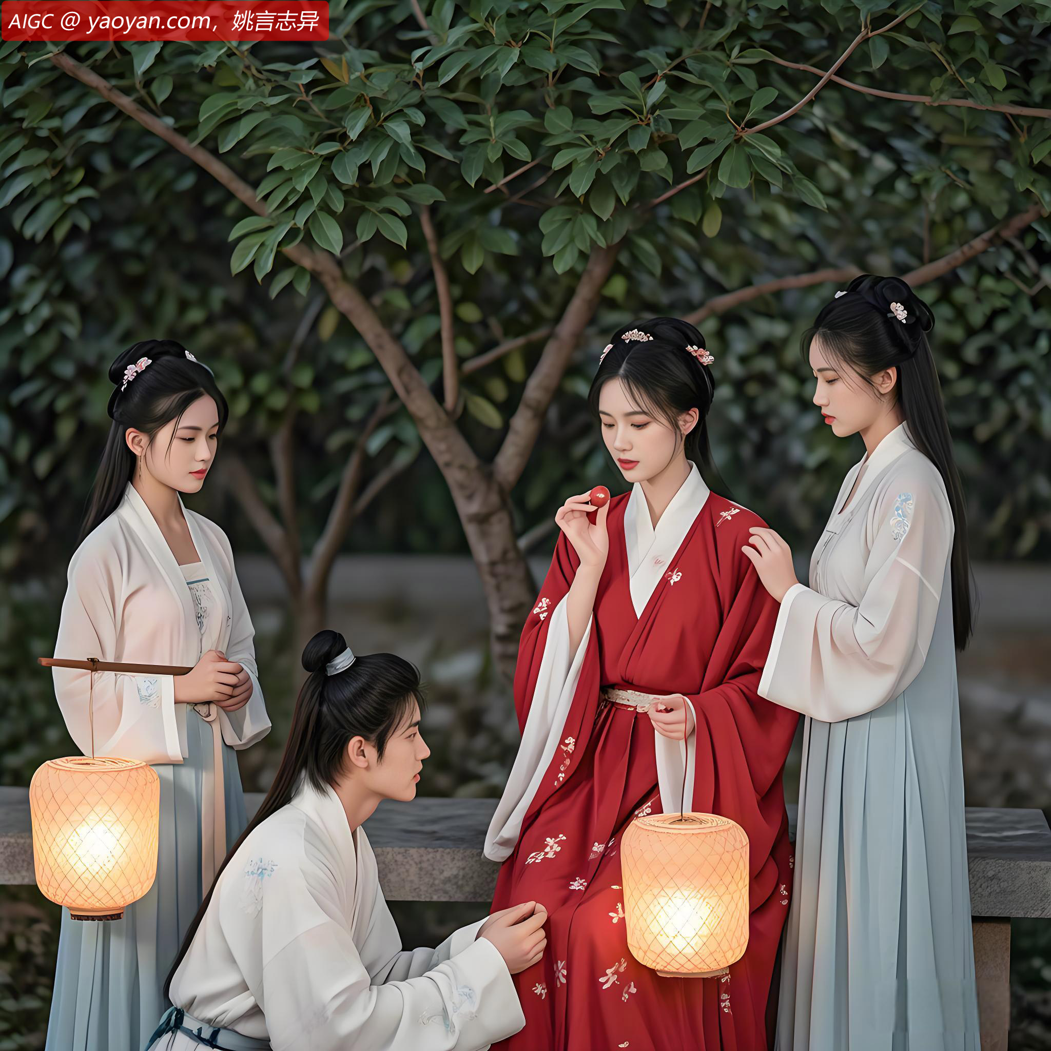 我只好跪下说：“你听我解释，事情不是你想像的那样！”