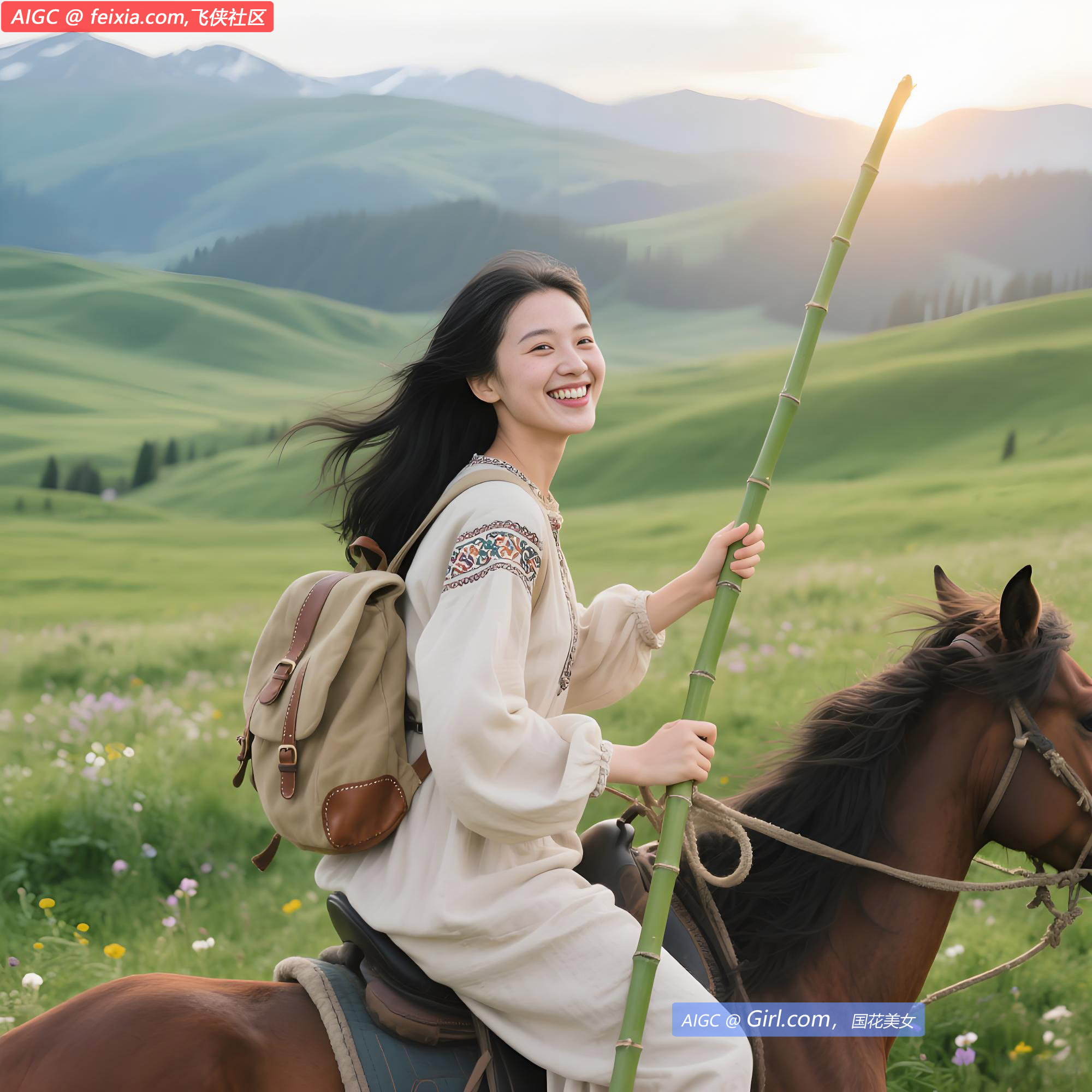 那拉提草原绿意盎然，迎来初夏“最美时刻”