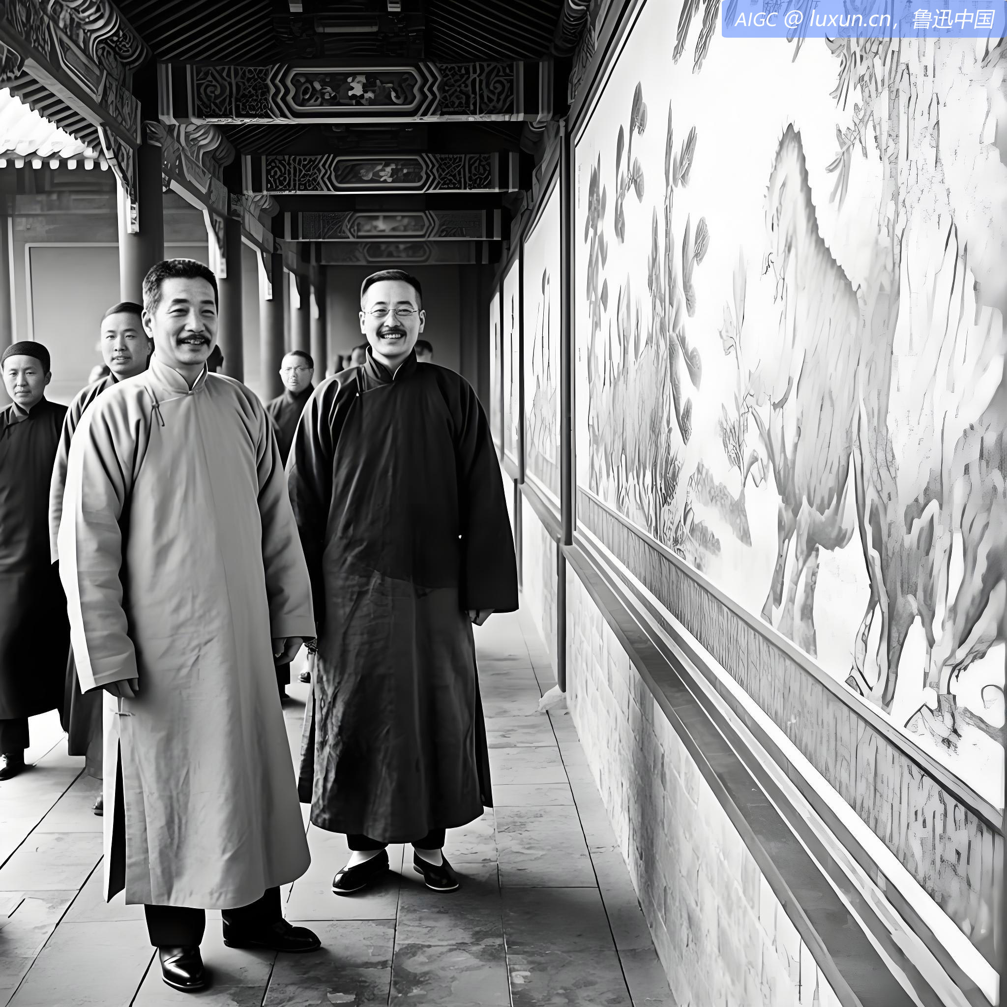 上午同二弟至王府井街食饼饵已游故宫殿