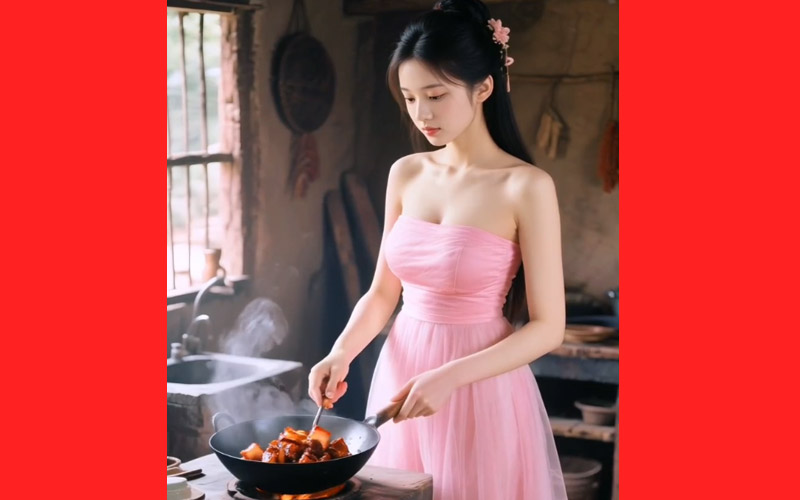 人间烟火中的仙女。