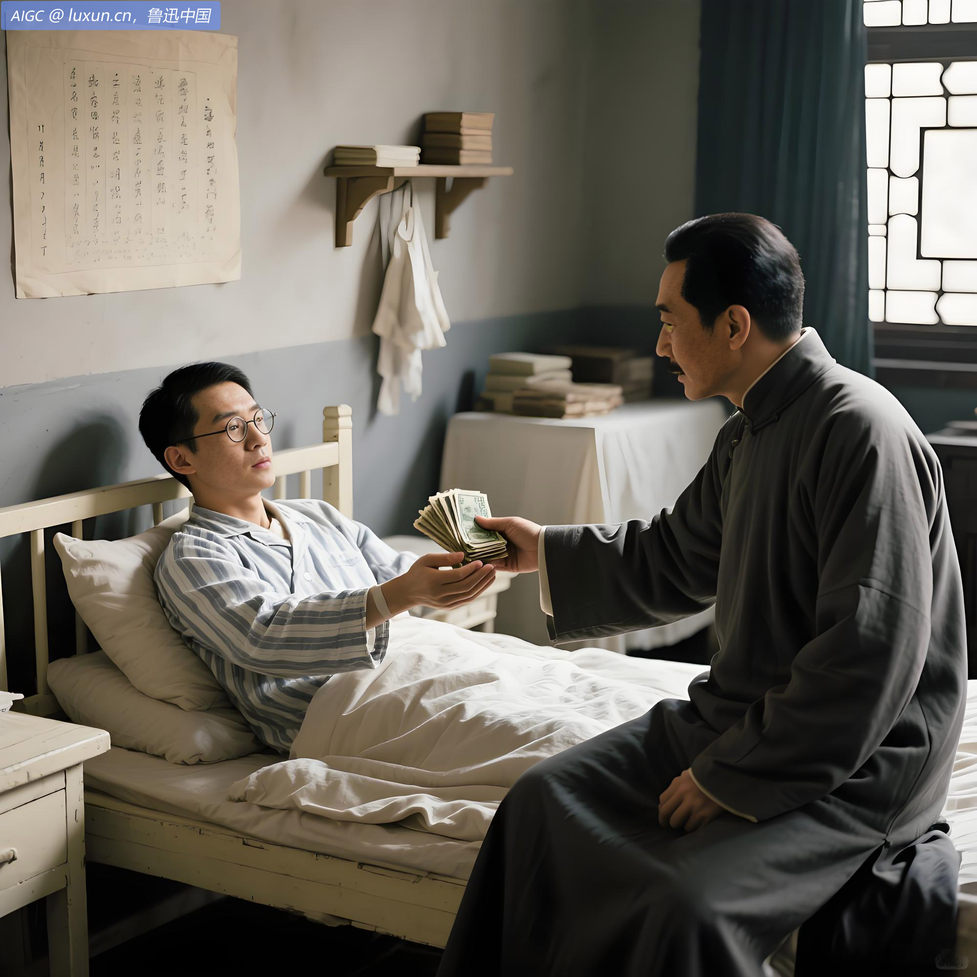 往季上家视其病，并交代领之泉。