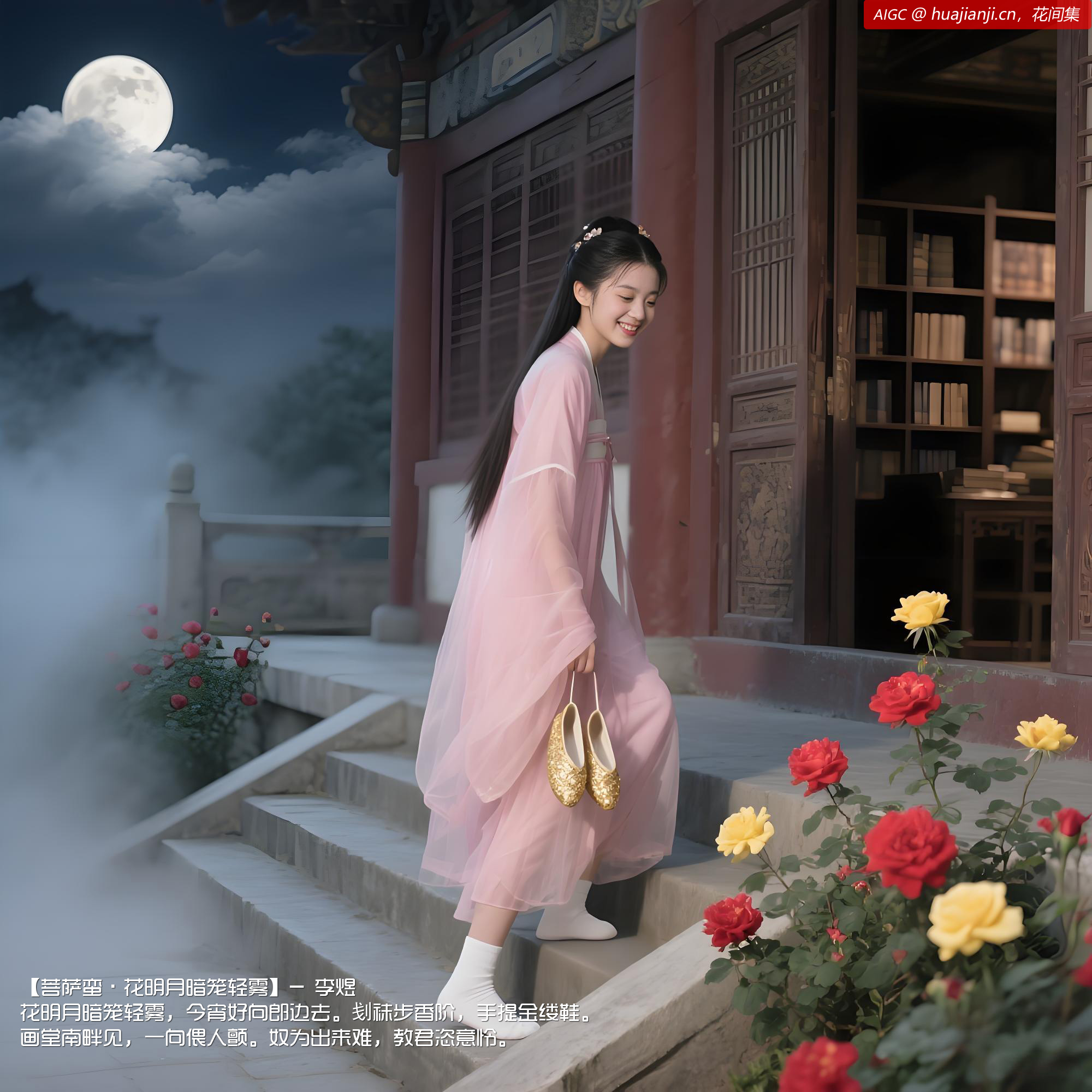 花明月暗笼轻雾，今宵好向郎边去