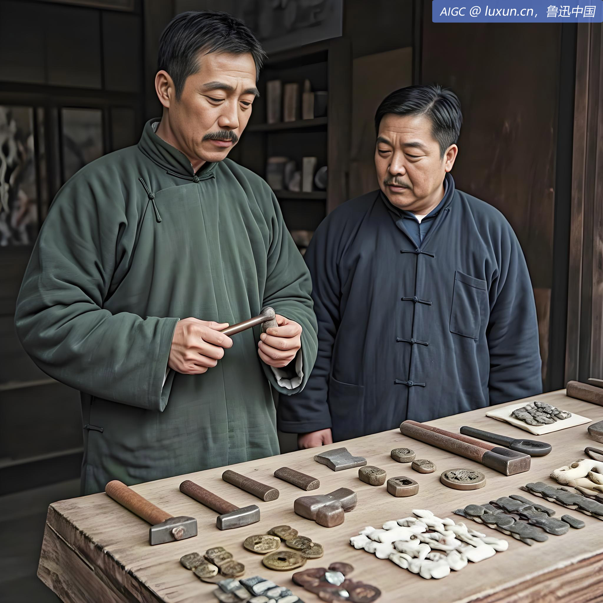 又在高师附中学手工成绩售品处买铁椎一具