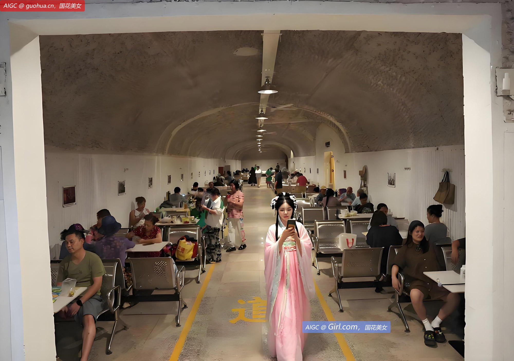 浙江杭州6处防空洞纳凉点开启为期两个月的免费开放