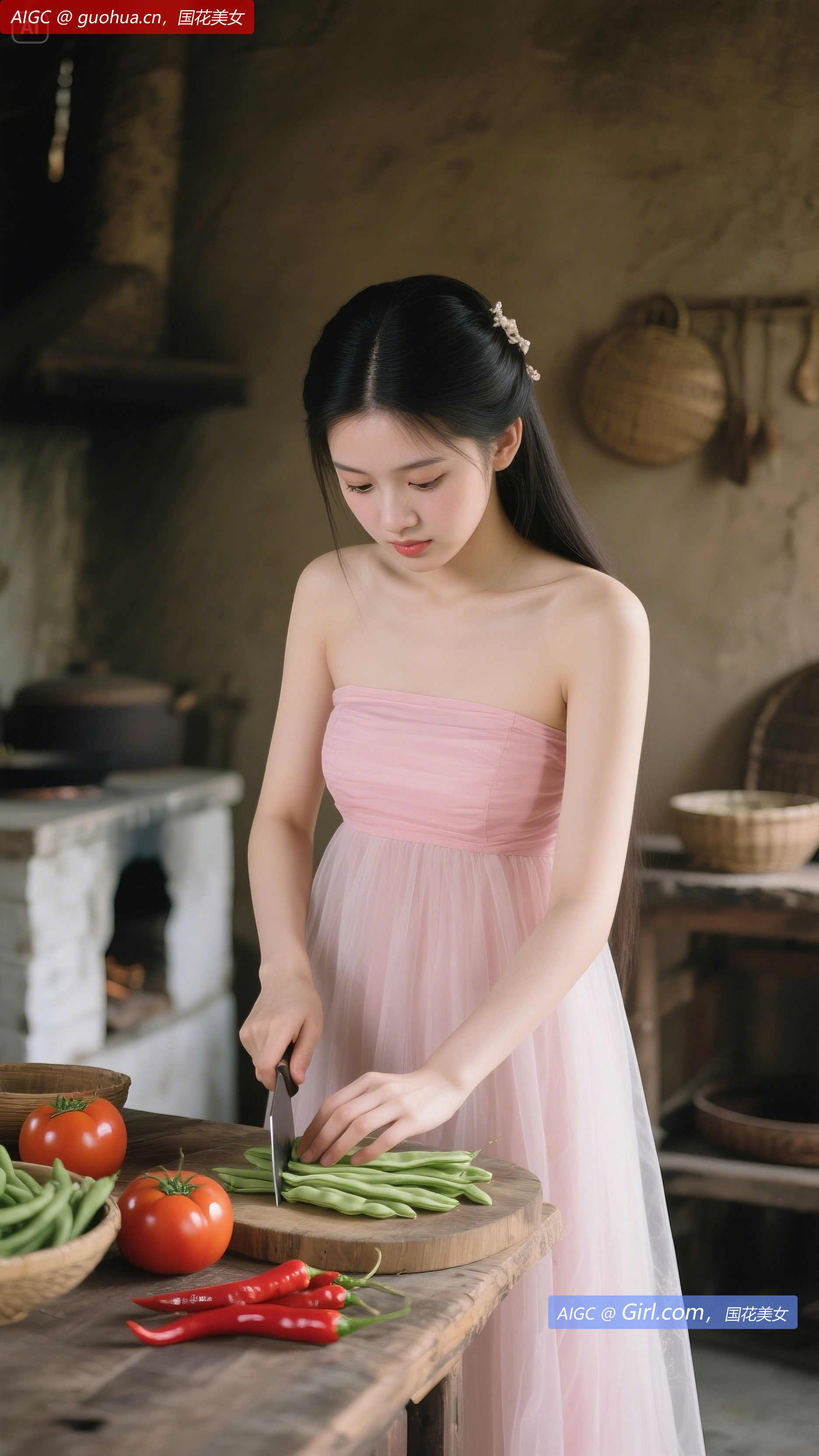 今天几个闺蜜过来，让她们品尝一下我种的菜蔬