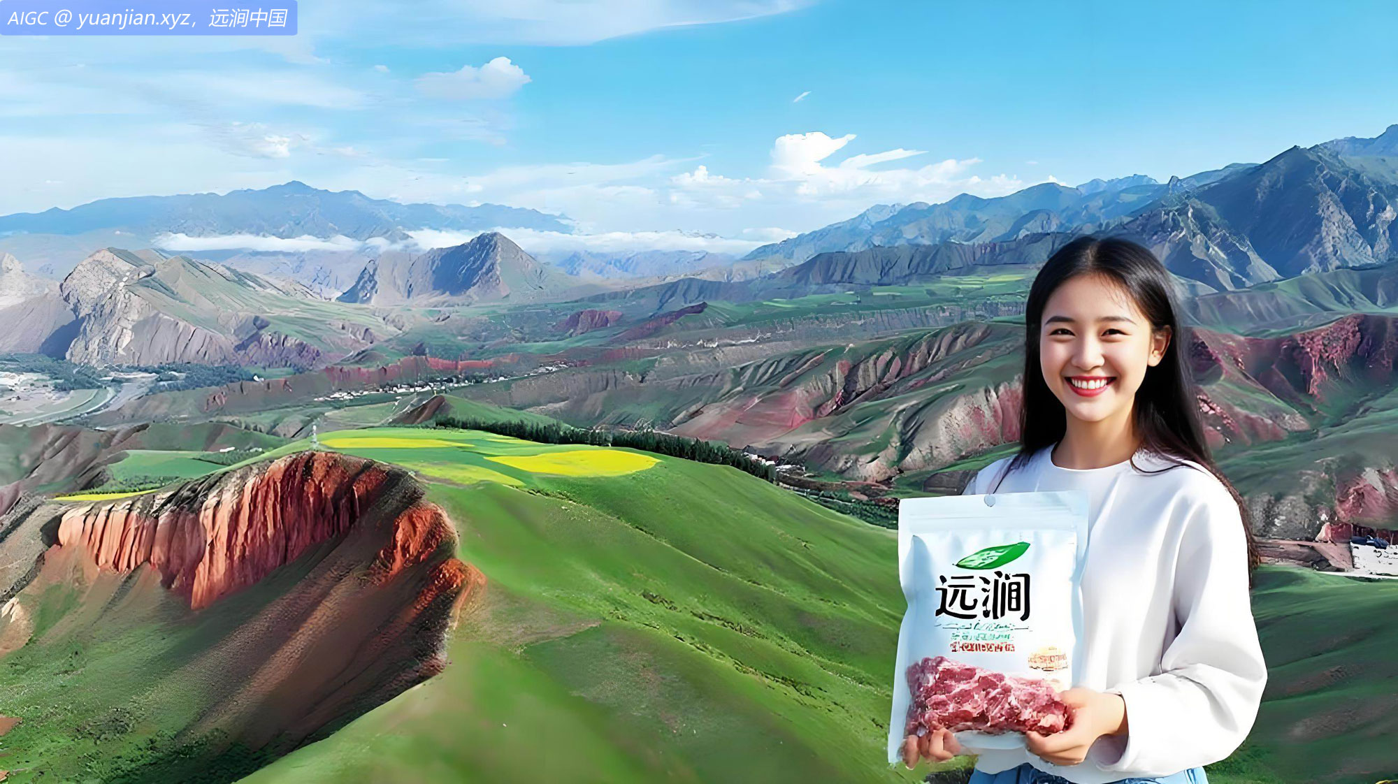 青海省祁连县的卓尔山风景区，自然风光壮美如画