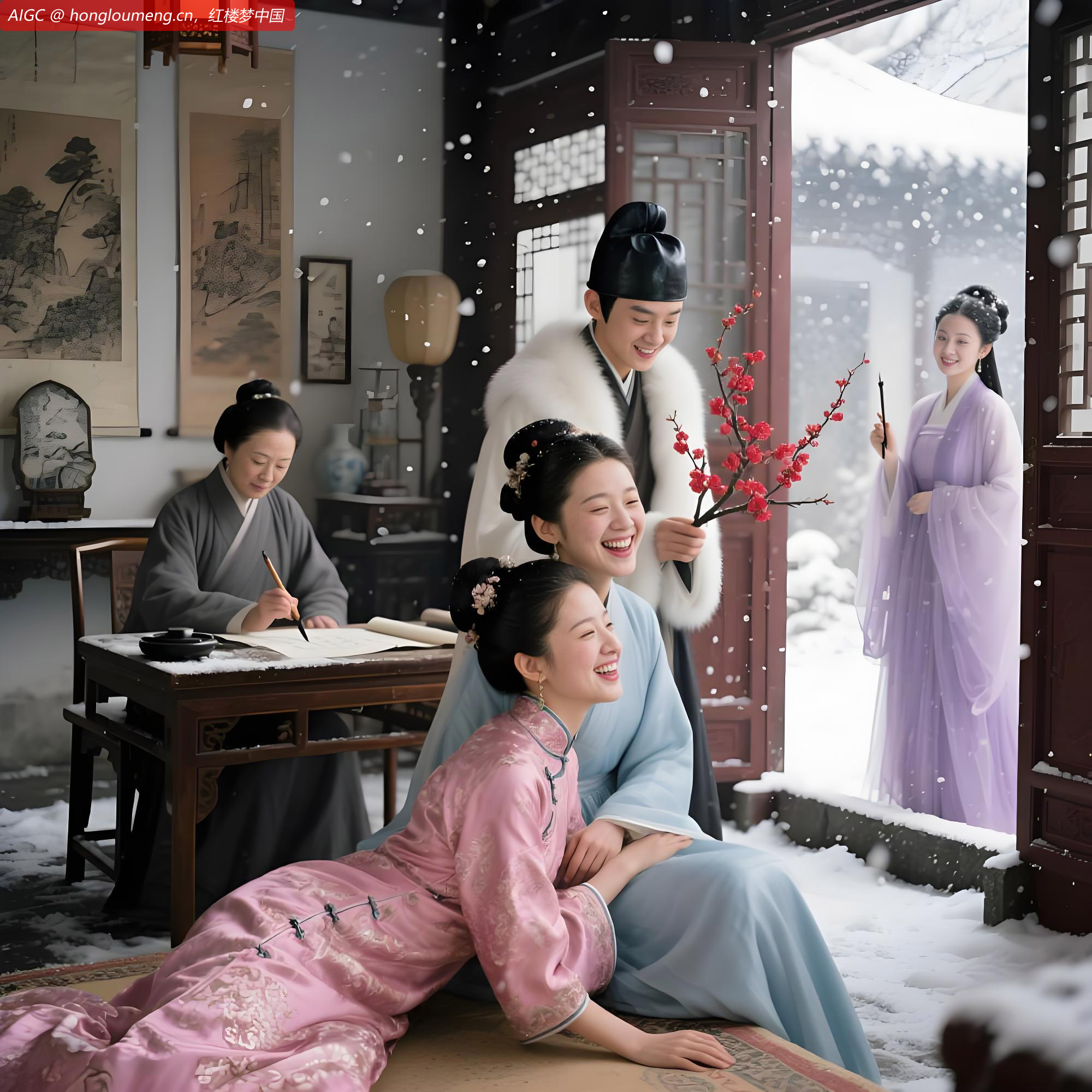 湘云道：“命他就做“访妙玉乞红梅”，岂不有趣？”