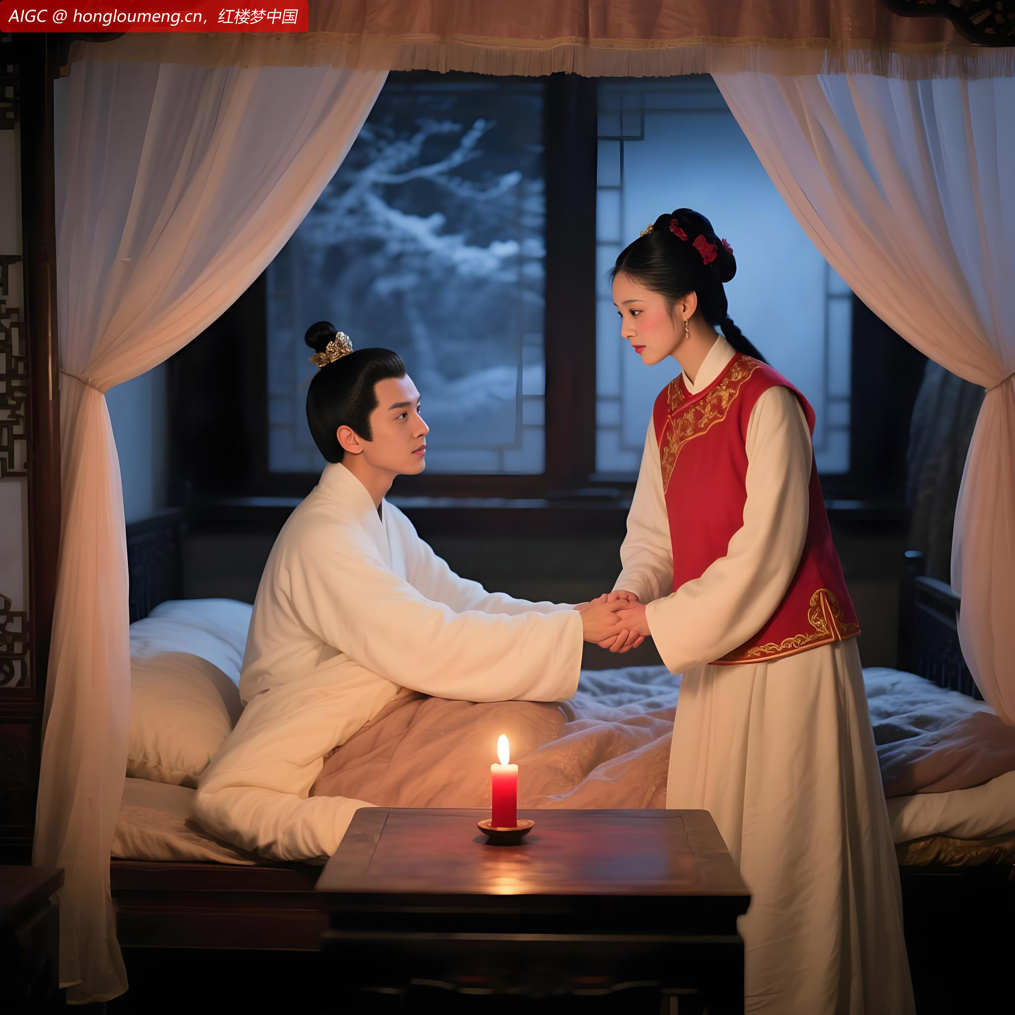 一面又见晴雯两腮如胭脂一般