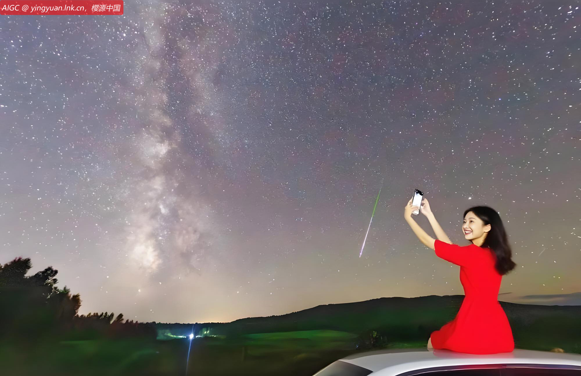 黑龙江省哈尔滨市依兰县陨石坑，流星雨