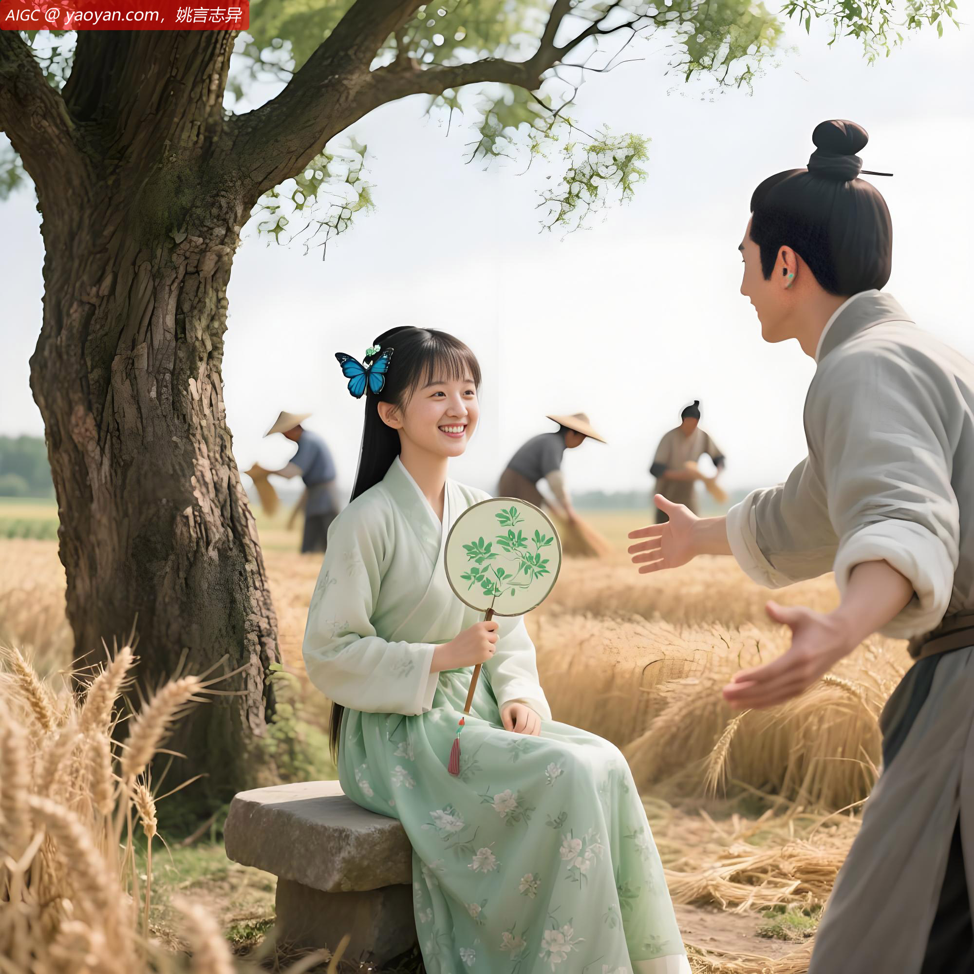 她说炼丹大功已成，但还是很思念我，所以再过来看看