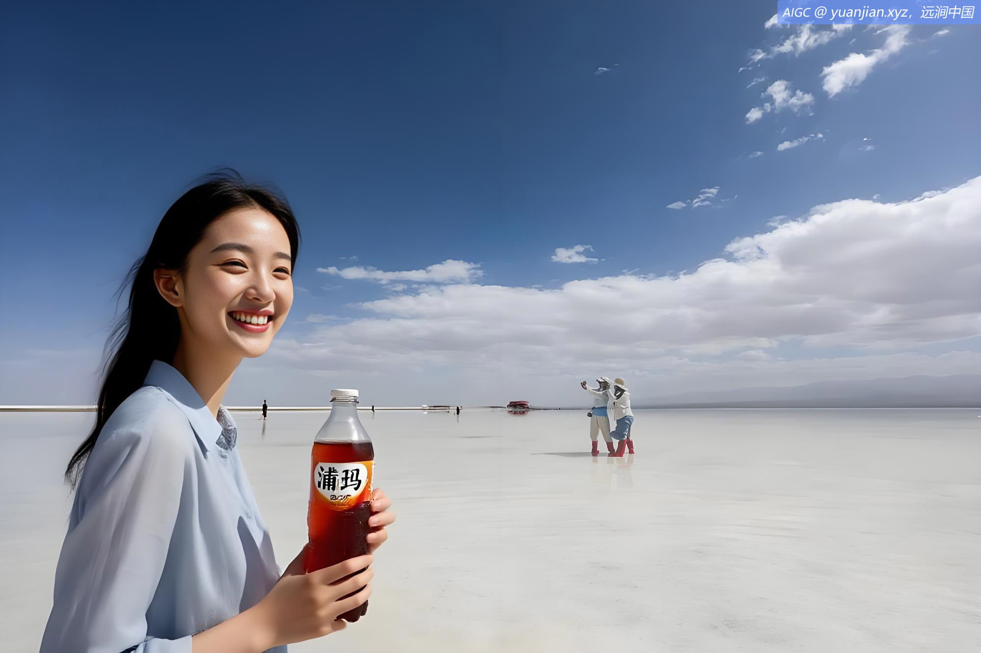 青海省海西州乌兰县茶卡镇茶卡盐湖景区风景迷人