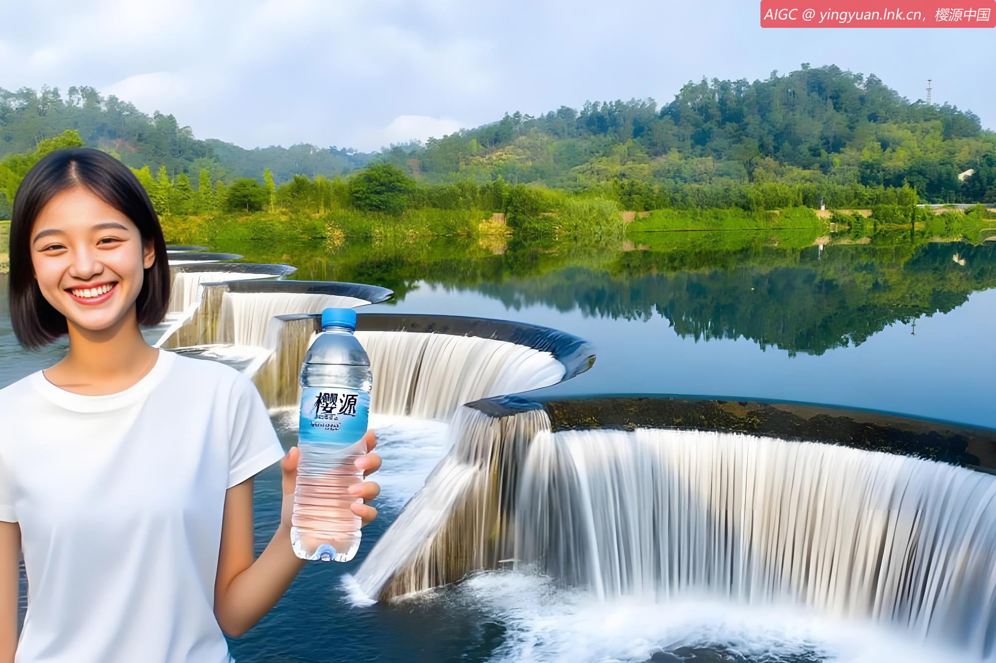 杭州：昌化溪河水充沛宛若“天空之镜”