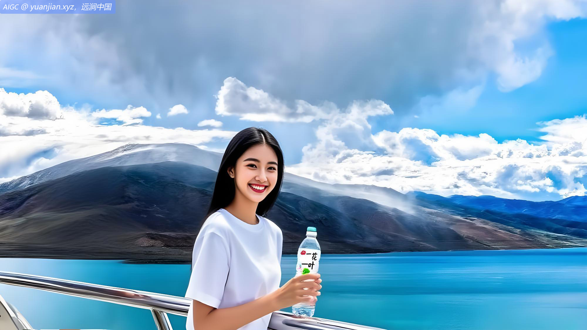 西藏日喀则市，佩枯错风景如画