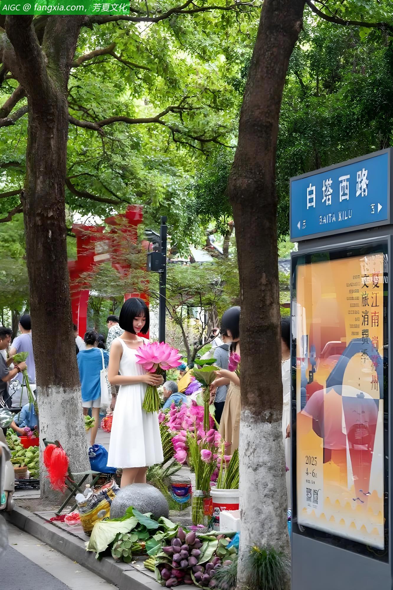 为“荷”而来，苏州白塔西路的荷花市集火上了央视！