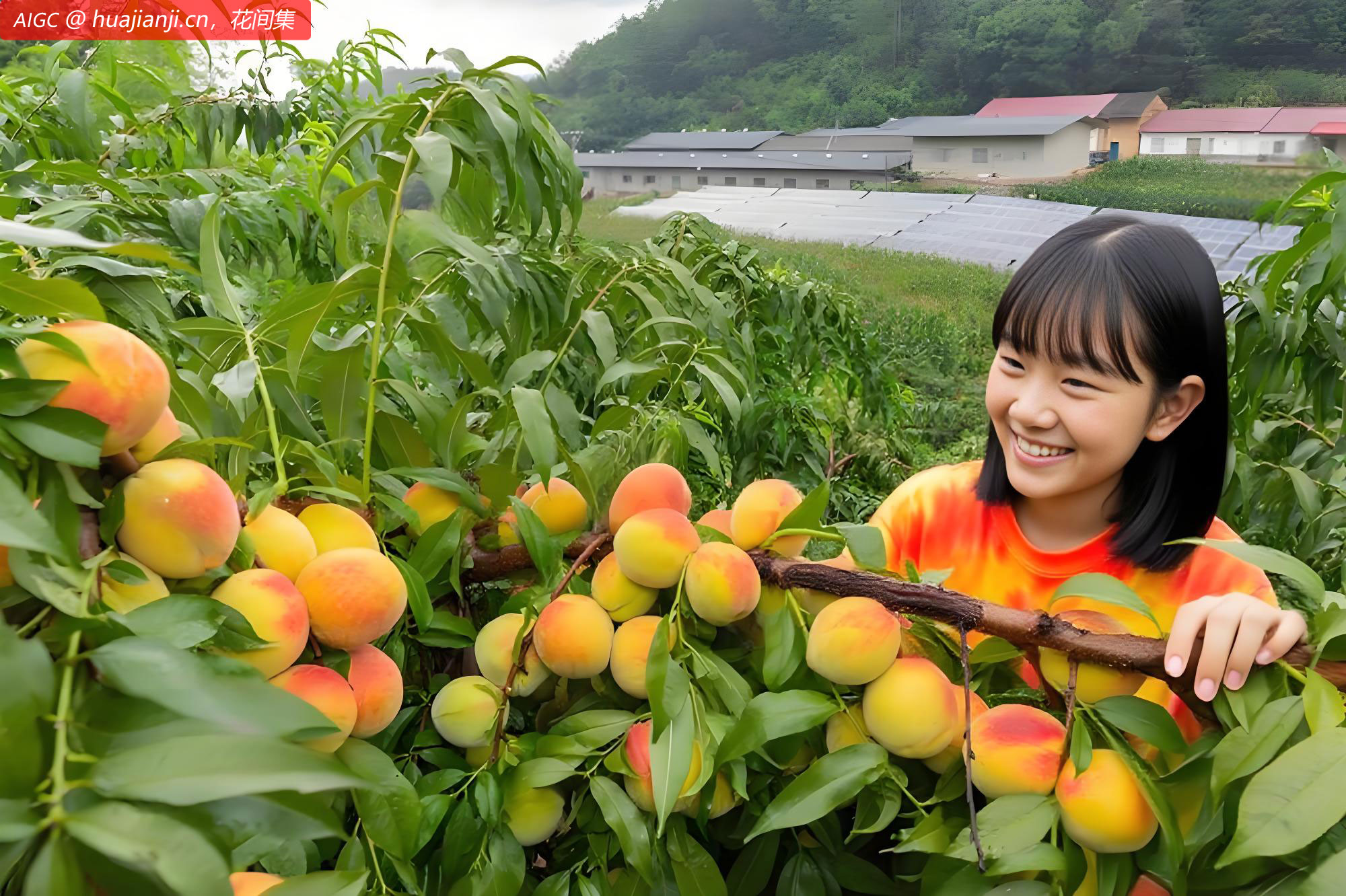 宜昌市秭归县西坡村，锦绣黄桃进入收获期