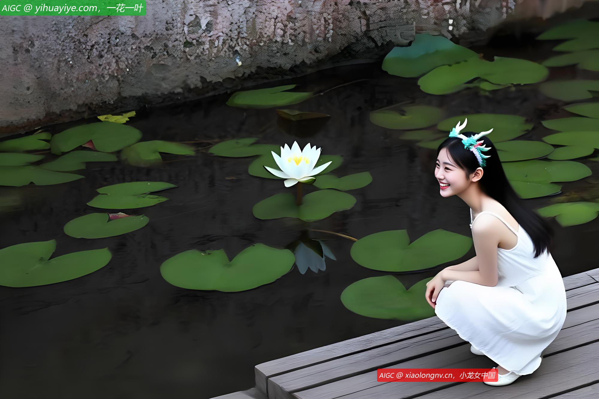 江苏淮安钵池山公园，雨后睡莲盛开，静谧唯美。