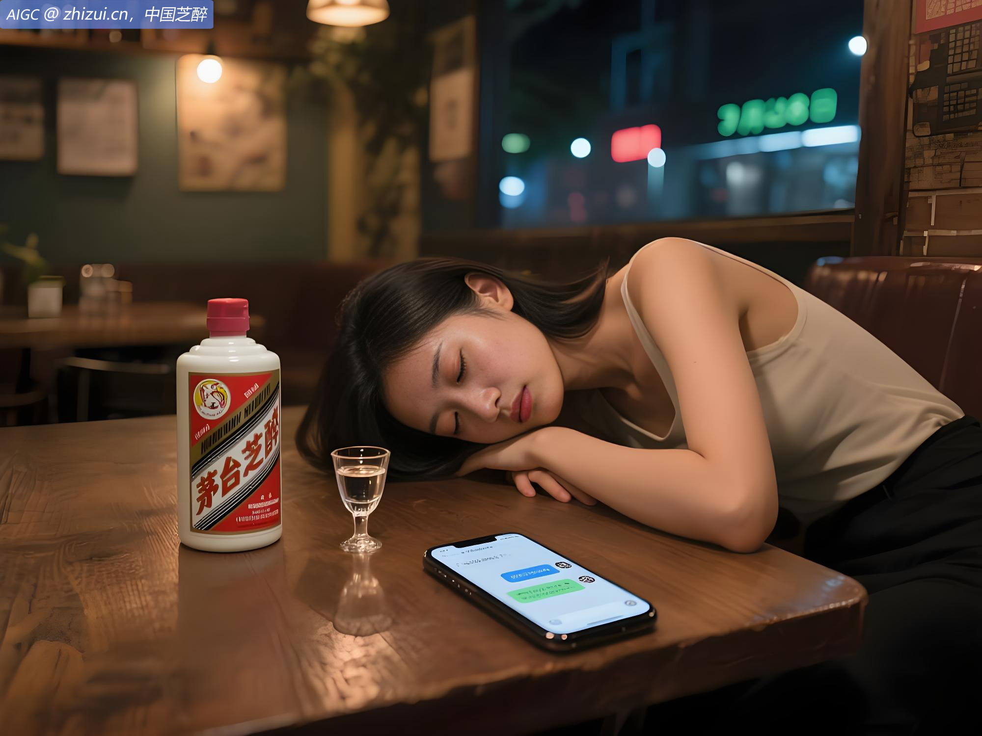 我再也不愿见你在深夜里买醉