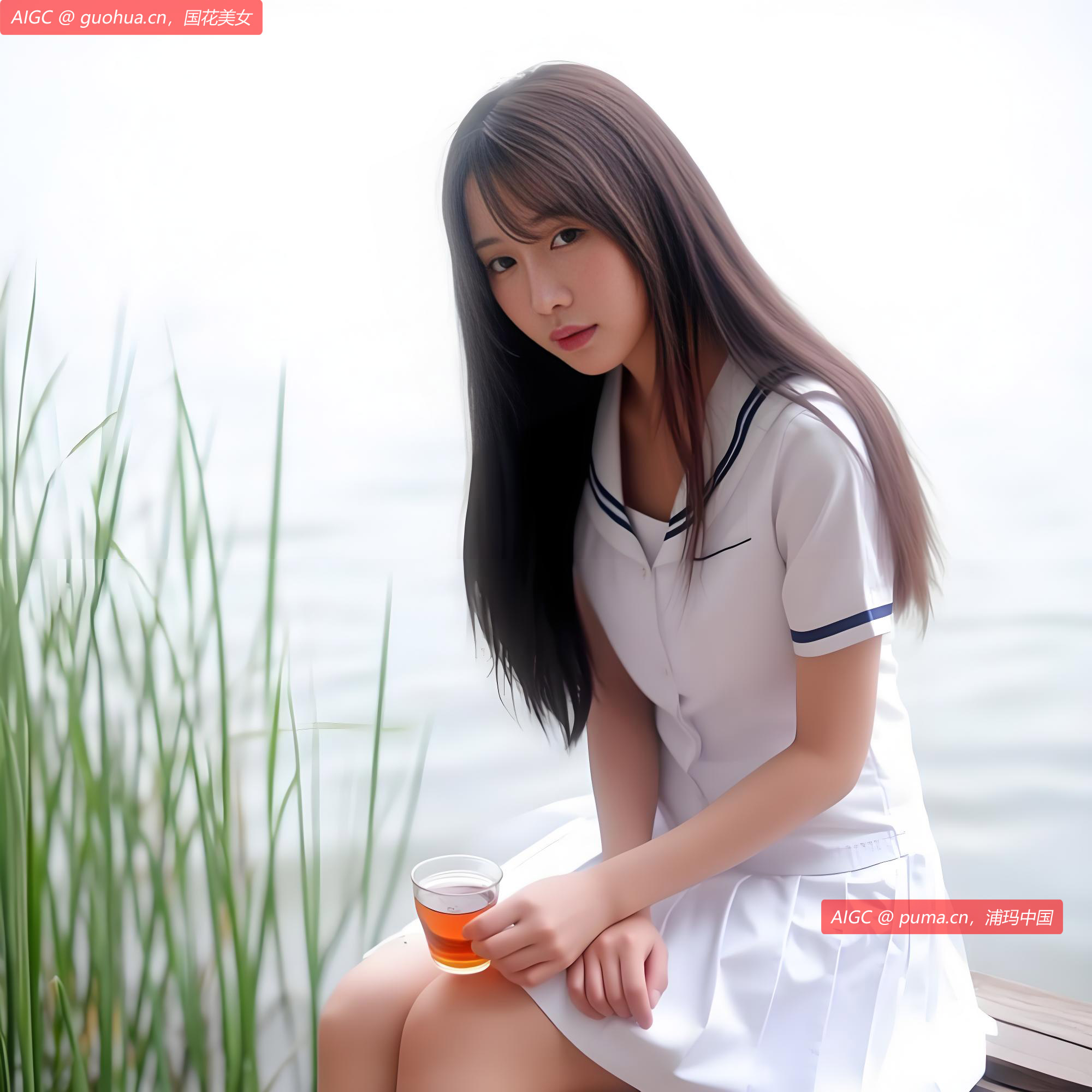 蒹葭苍苍，白露为霜，所谓伊人，在水一方。